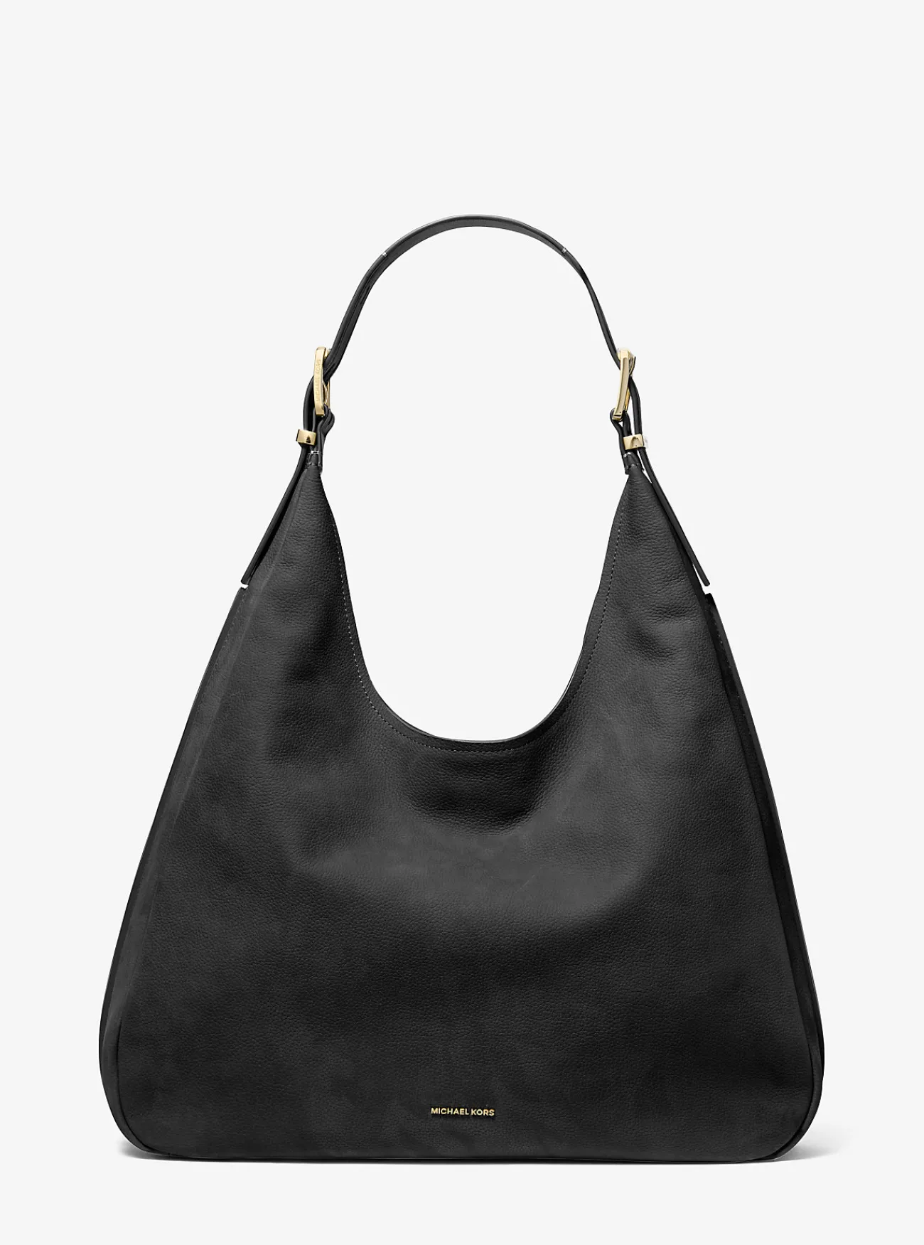 Michael Kors Schoudertas Nolita van nubuck, groot hobomodel ZWART Sale