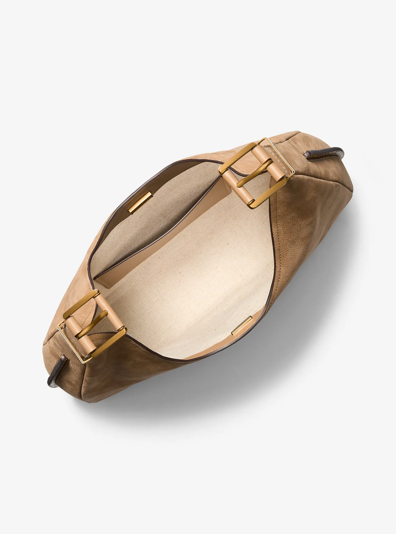 Michael Kors Schoudertas Nolita van nubuck, groot hobomodel KAF Clearance