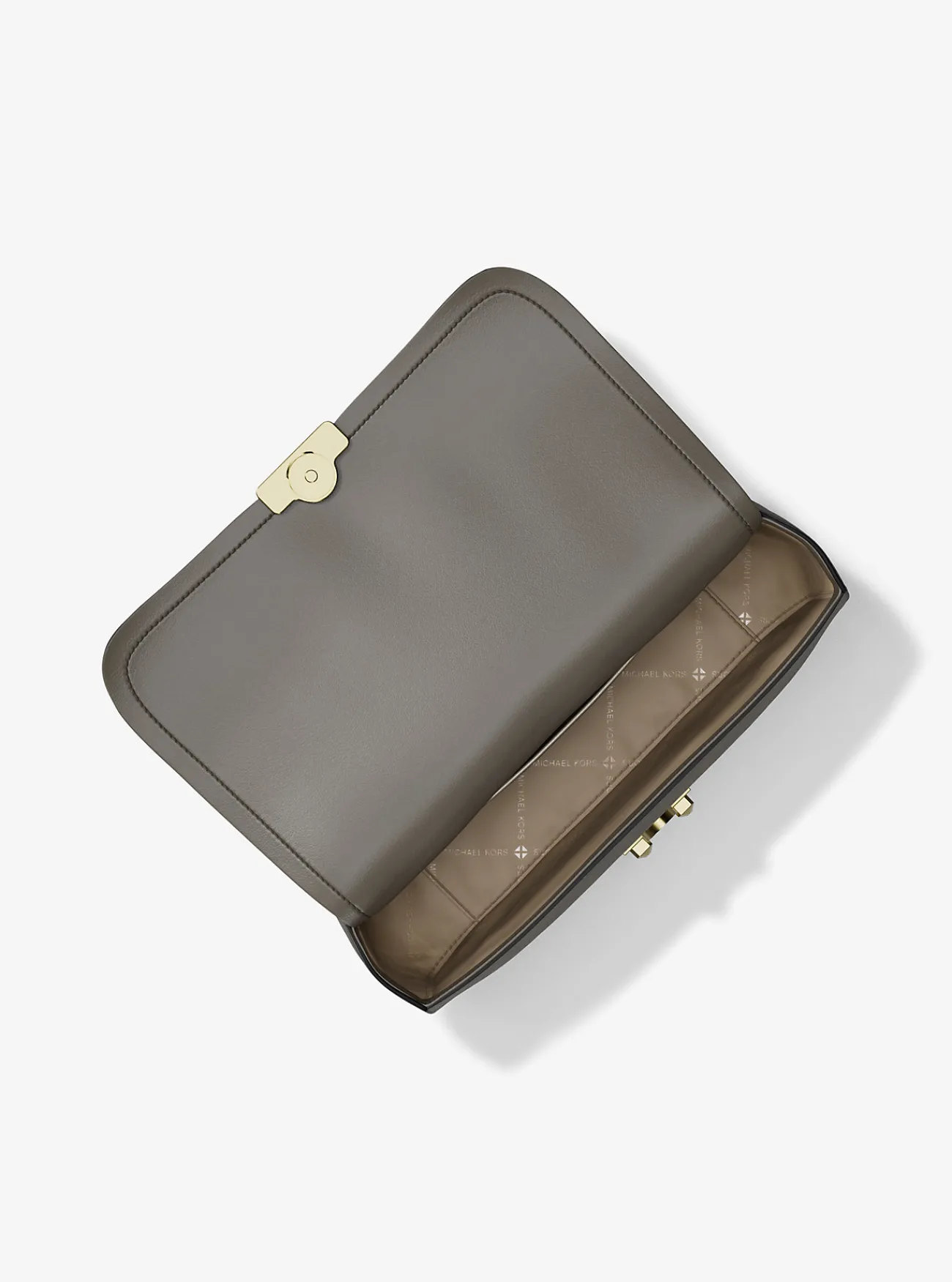 Michael Kors Schoudertas Tribeca van nubuckleer, groot BERK Online