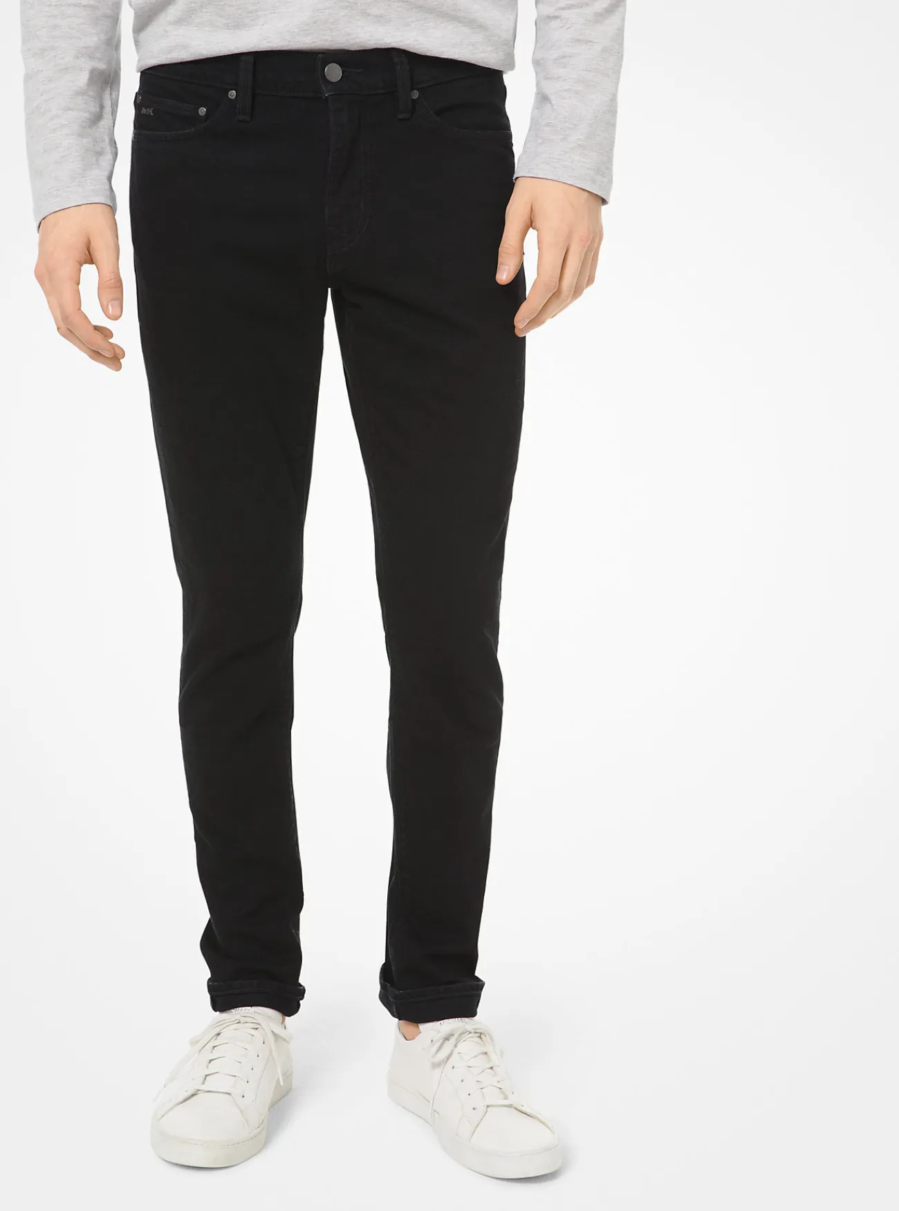 Michael Kors Skinny jeans van stretchkatoen ZWART New