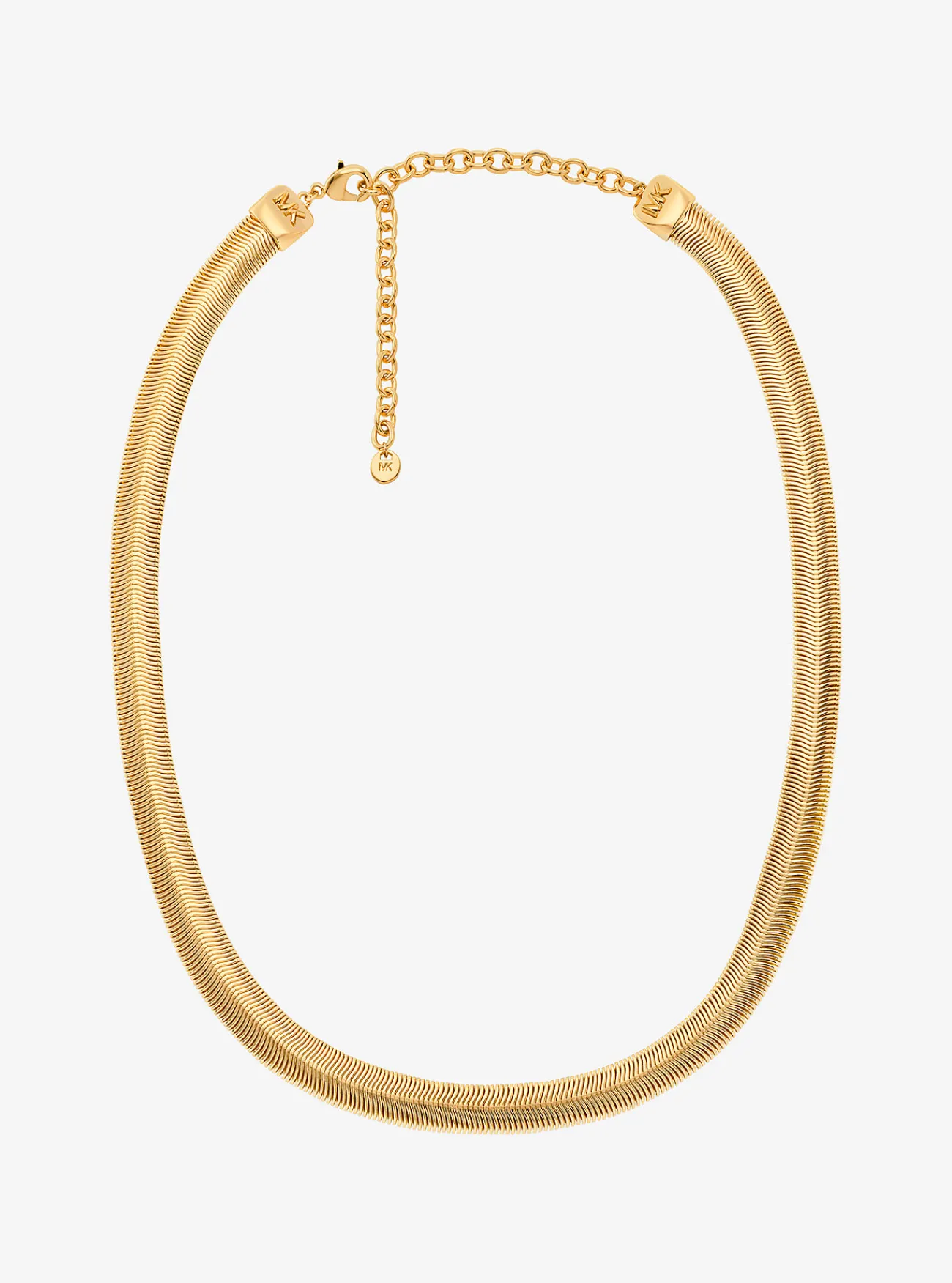 Michael Kors Slangenketting van messing met plating met edelmetaal, buisvormig GOUD Clearance