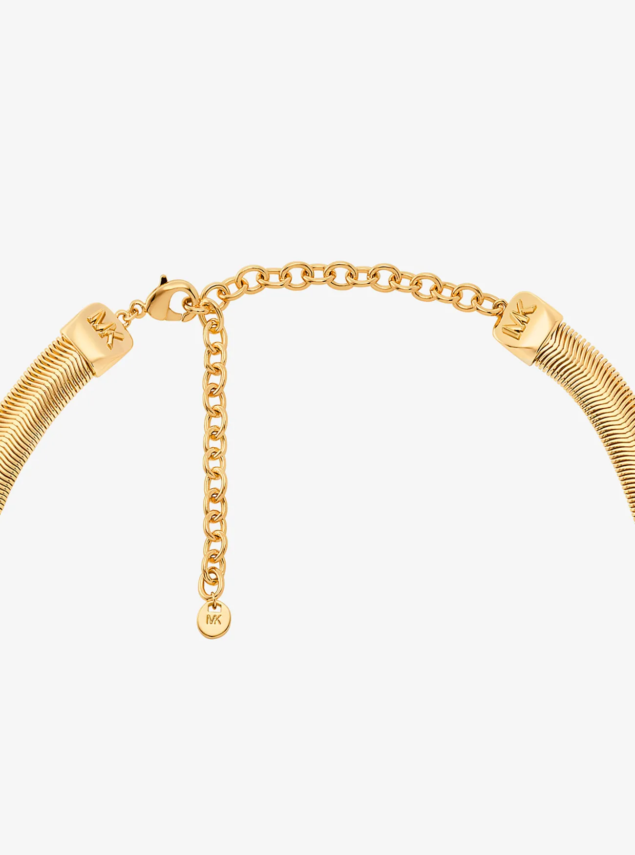 Michael Kors Slangenketting van messing met plating met edelmetaal, buisvormig GOUD Clearance