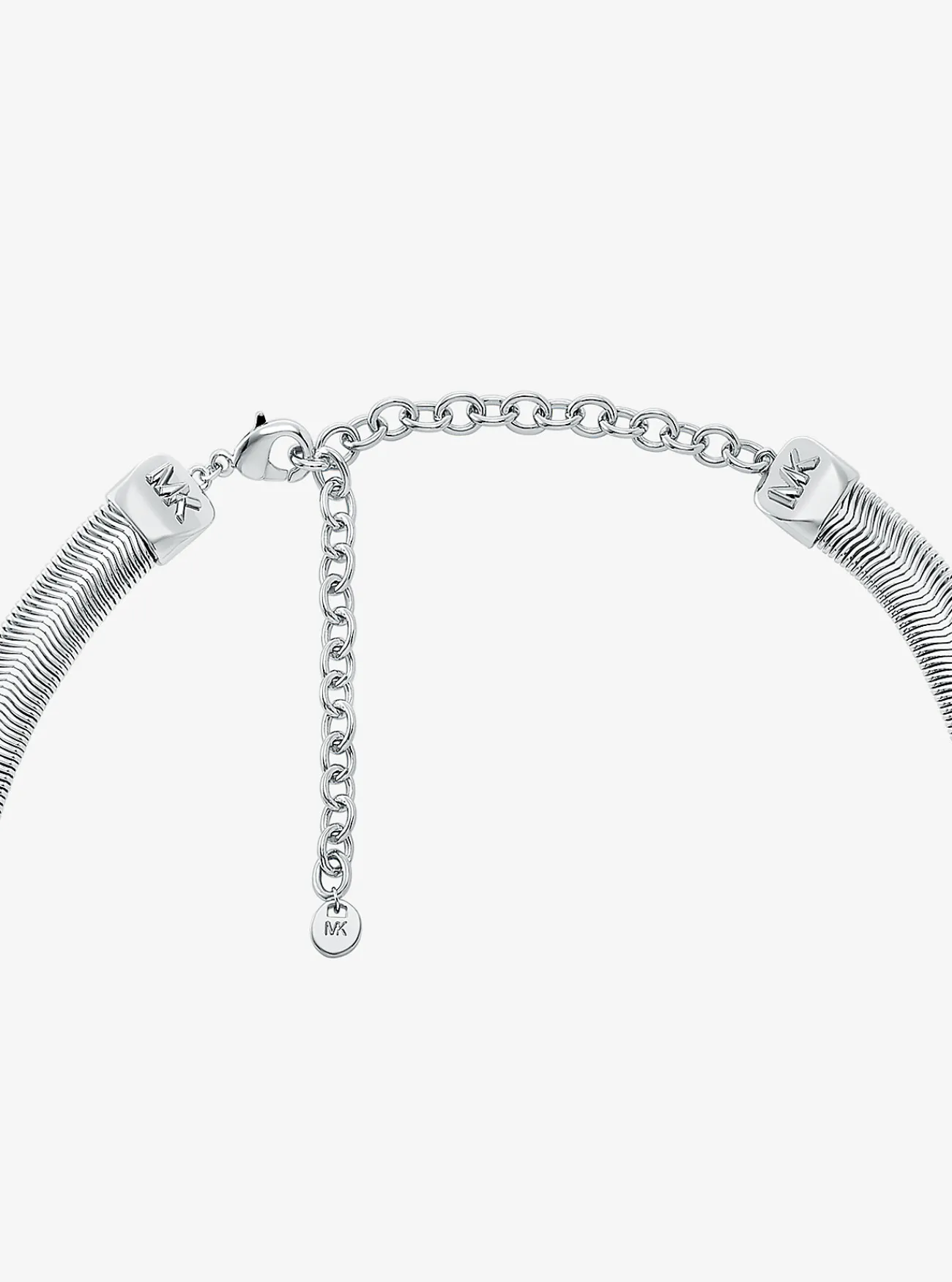 Michael Kors Slangenketting van messing met plating met edelmetaal, buisvormig ZILVER Fashion