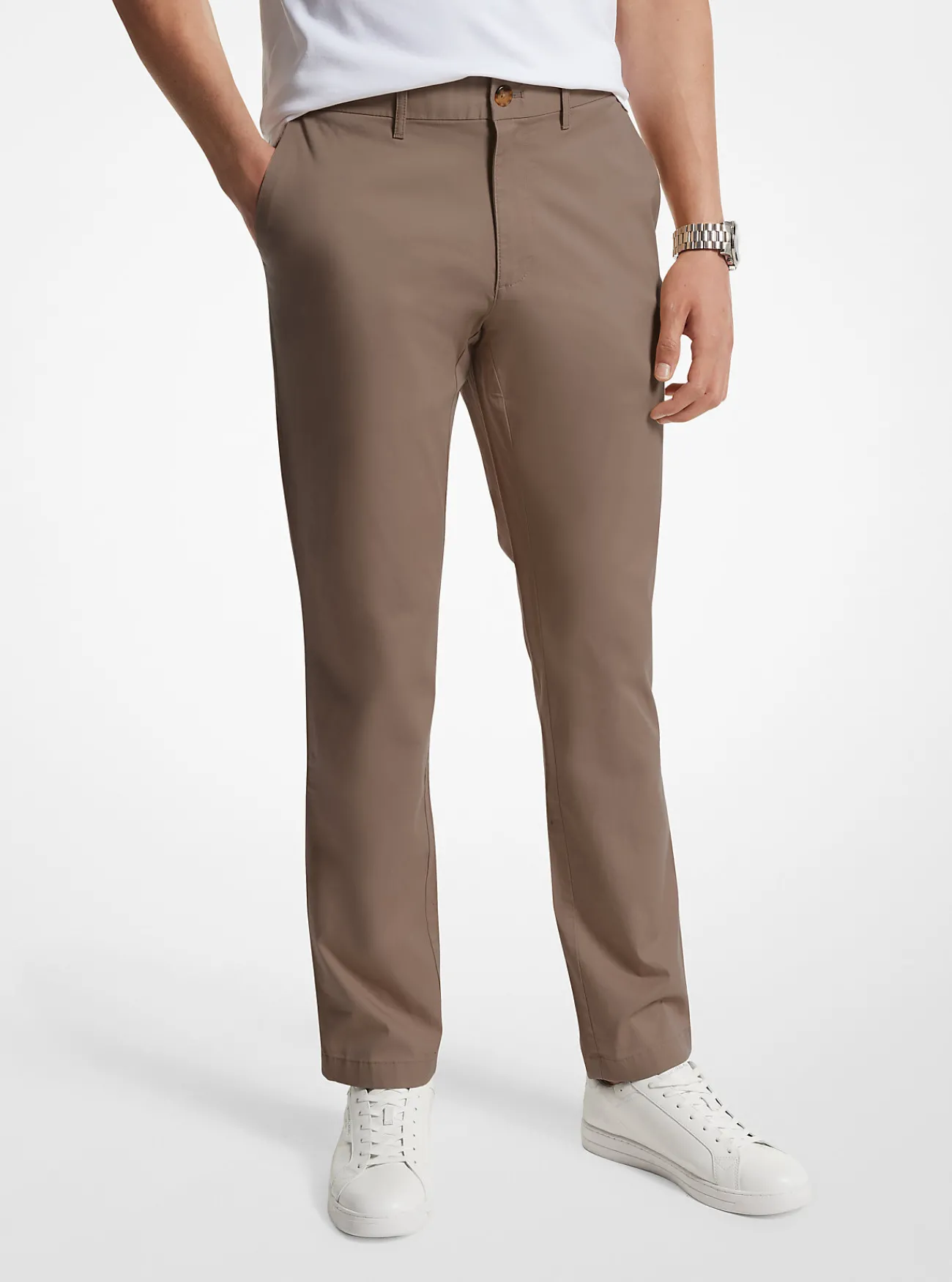 Michael Kors Slimfit chino van katoenmix Hot