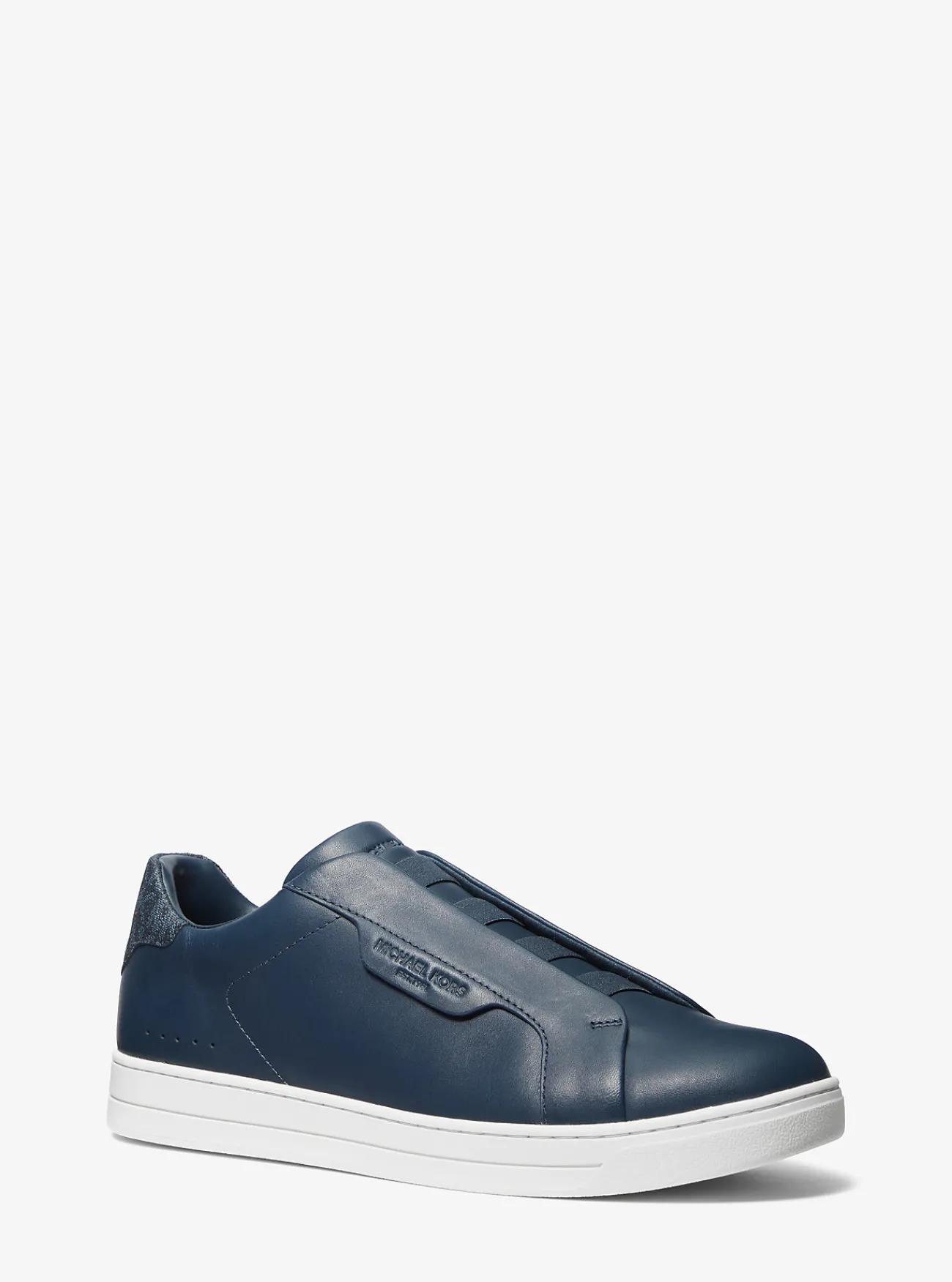 Michael Kors Slip-onsneaker Keating van leer MARINEBLAUW Sale