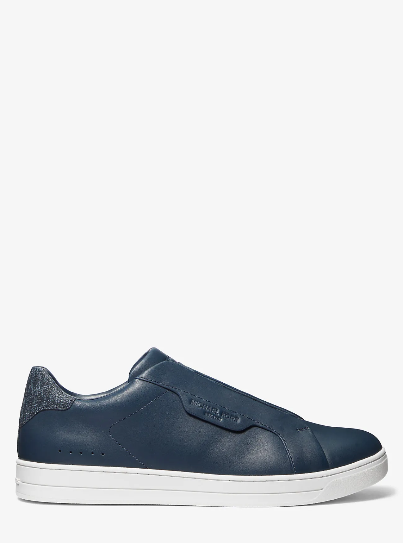 Michael Kors Slip-onsneaker Keating van leer MARINEBLAUW Sale