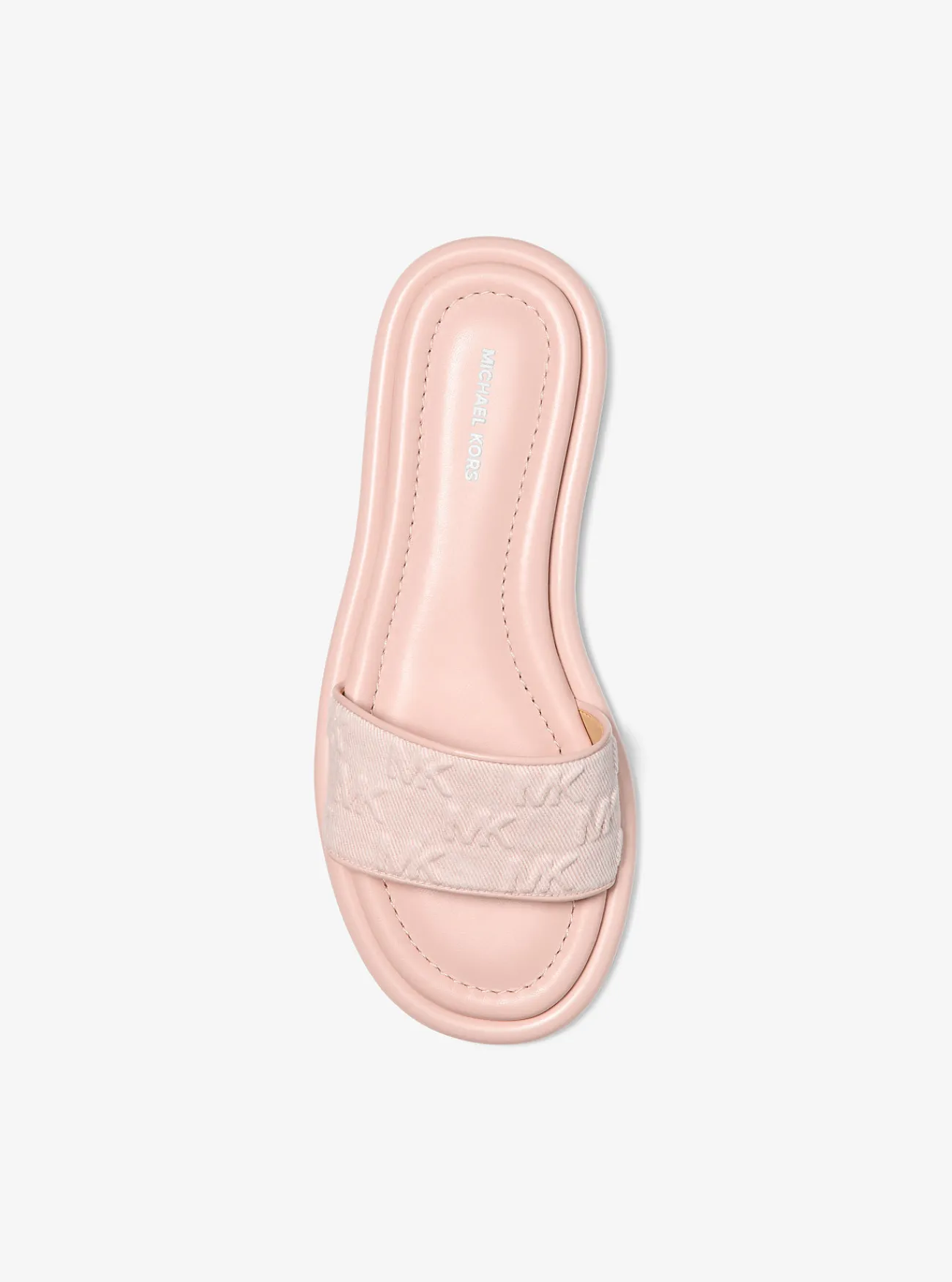 Michael Kors Slipper Dana van denim met logo in reliëf ROZENWATER Fashion