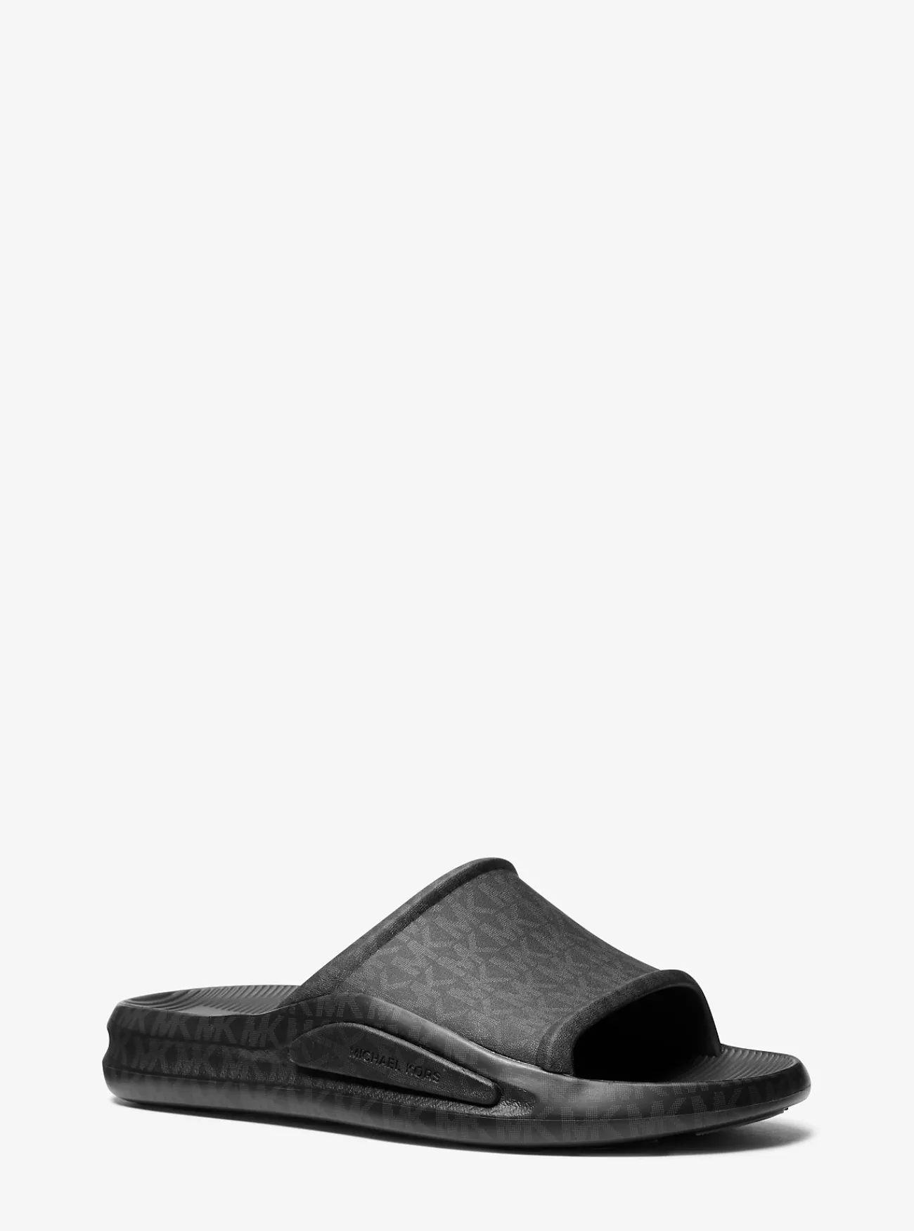 Michael Kors Slipper Griffin met kenmerkend logo ZWARTCOMBO Sale
