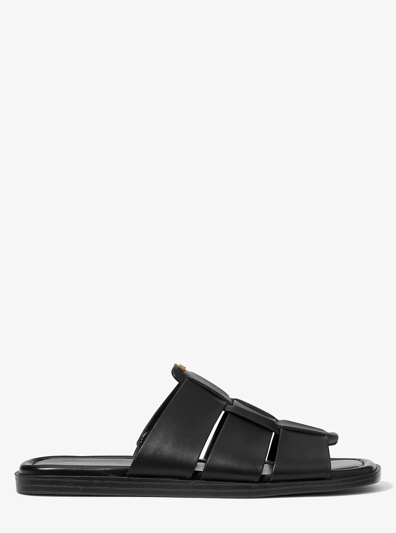 Michael Kors Slipper Indy van leer ZWART Best