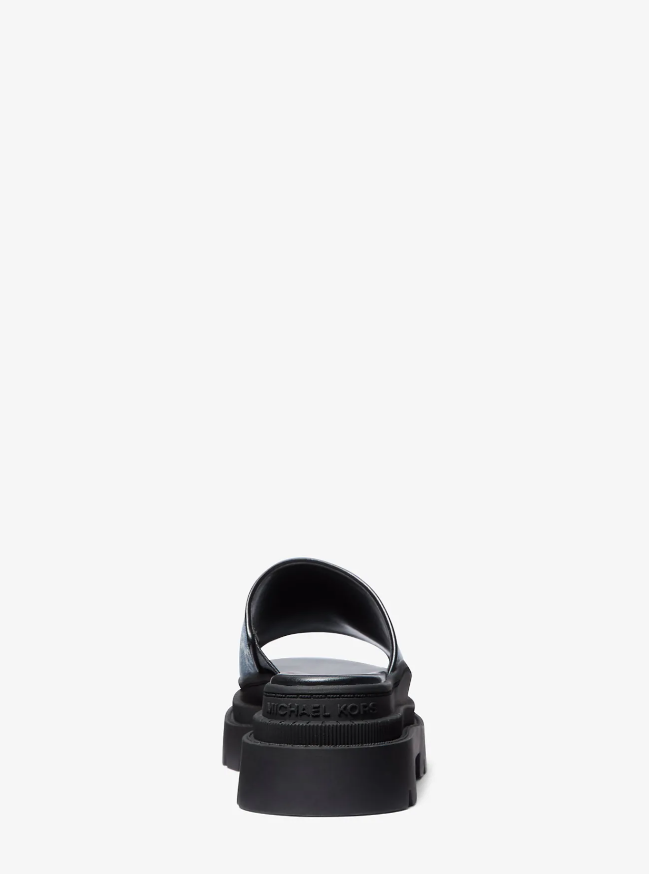 Michael Kors Slipper Kendra van denim jacquard met ruitvormige Empire-print UNIONMETWASSING Online