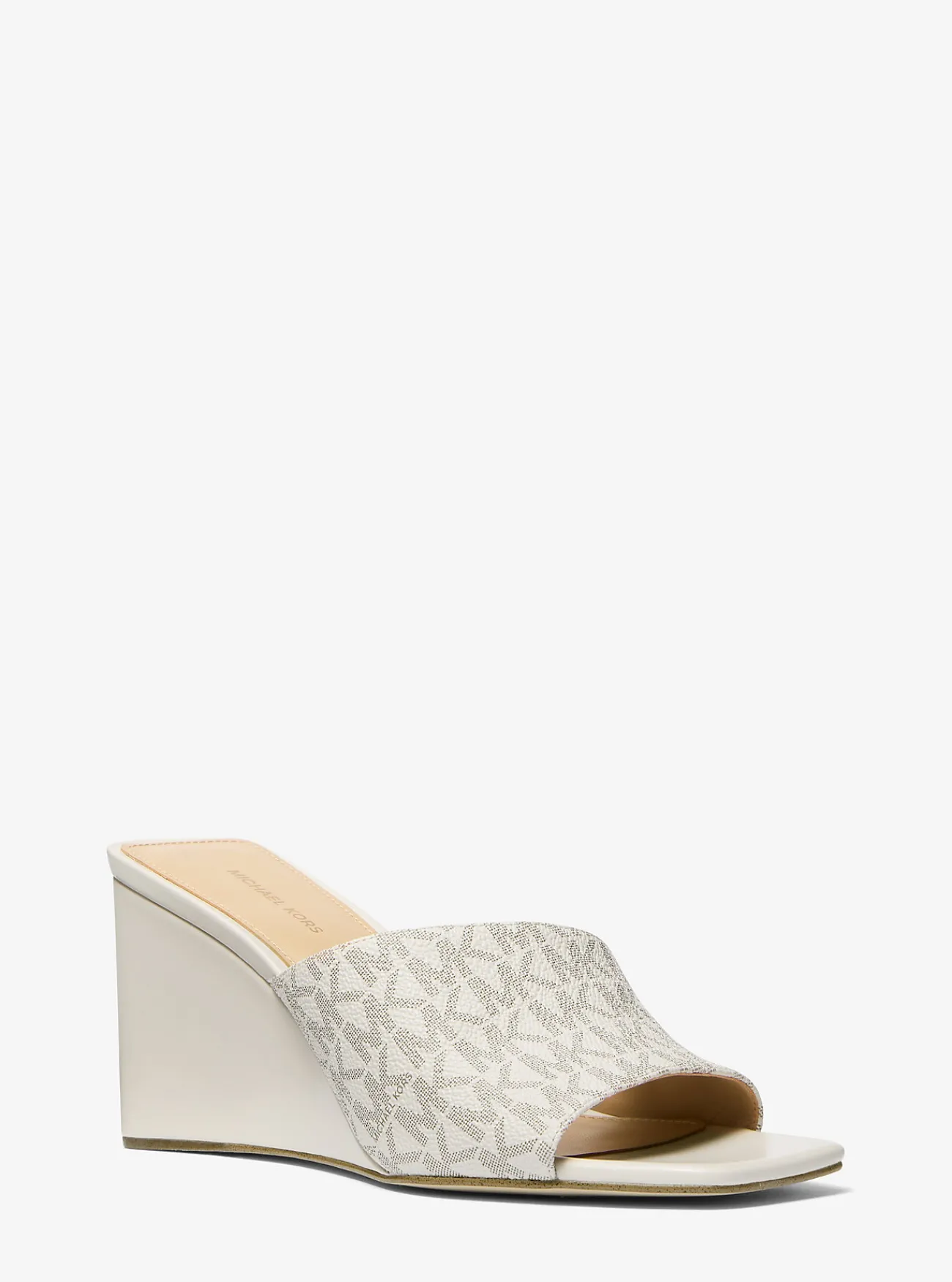 Michael Kors Slipper Merriam met sleehak en kenmerkend logo VANILLE Hot