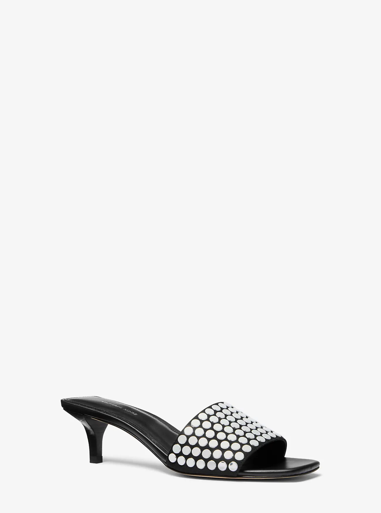 Michael Kors Slipper Merriam met studs en hakje ZWART Hot