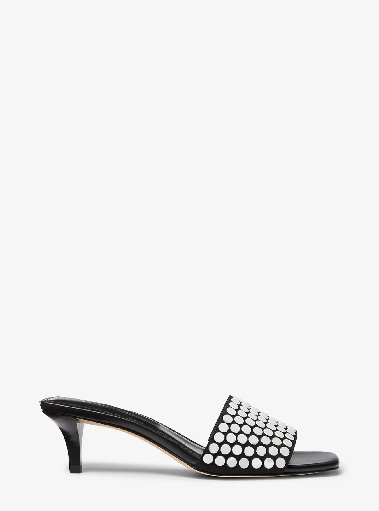 Michael Kors Slipper Merriam met studs en hakje ZWART Hot