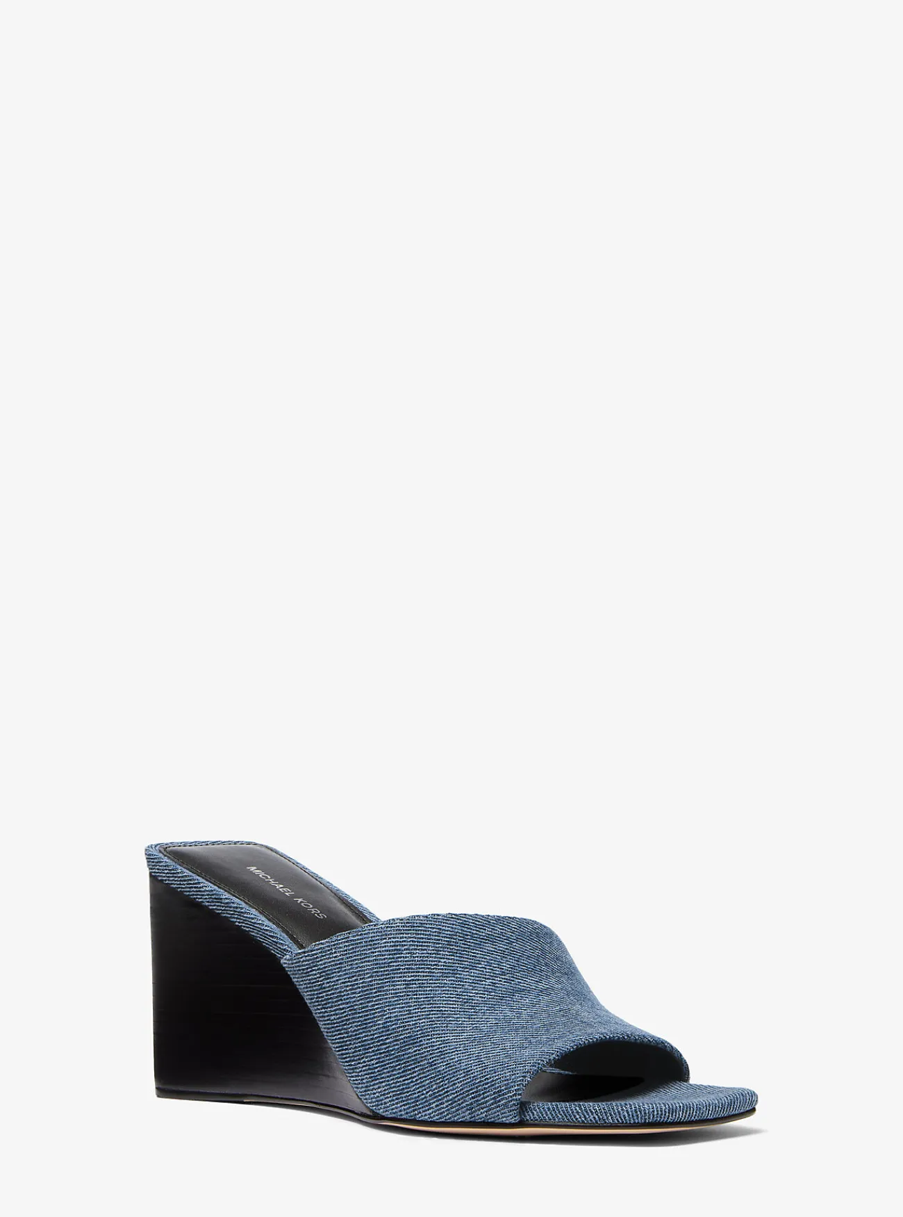 Michael Kors Slipper Merriam van denim met sleehak UNIONMETWASSING New