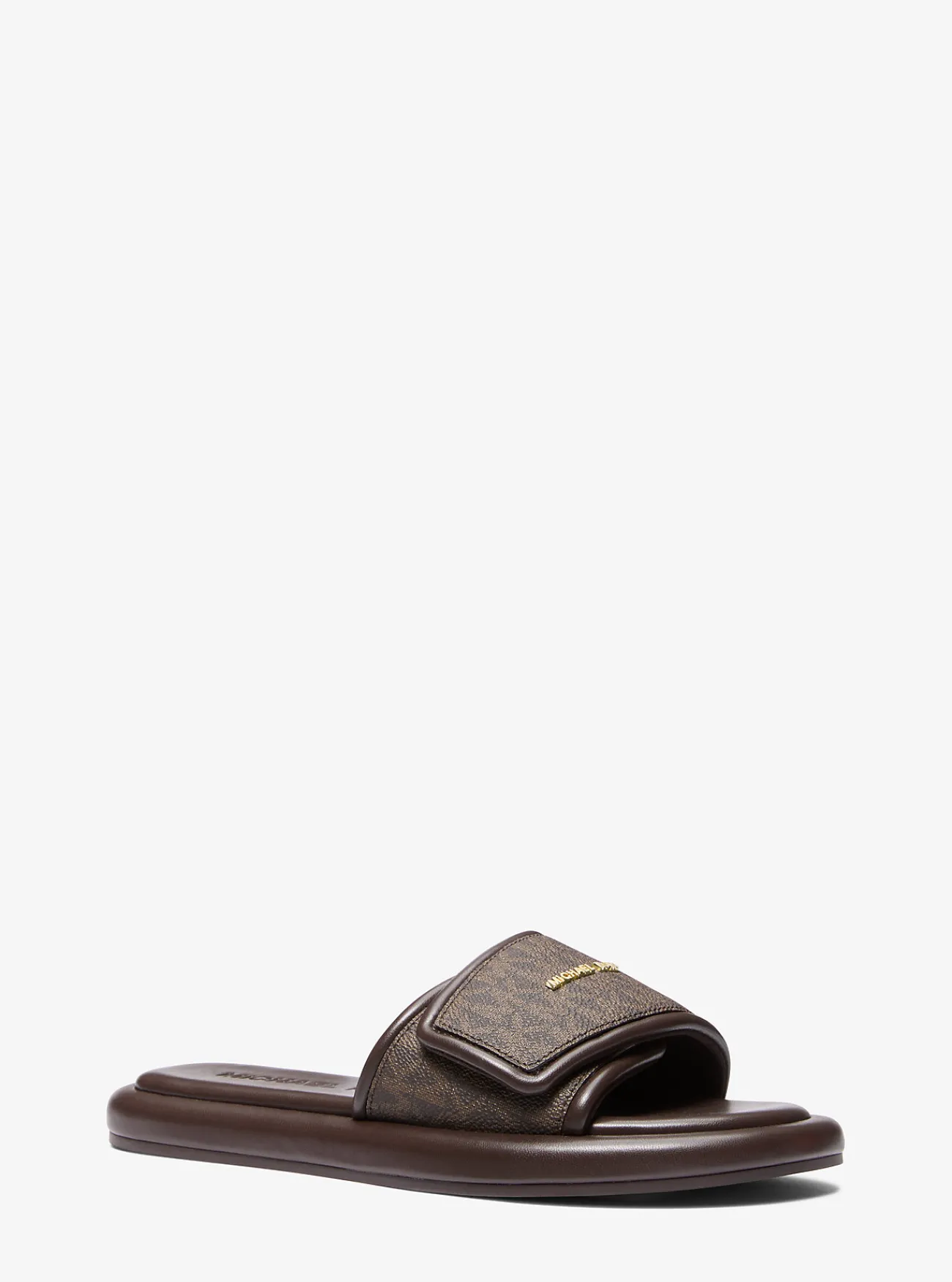 Michael Kors Slipper Suki met kenmerkend logo BRUIN Sale