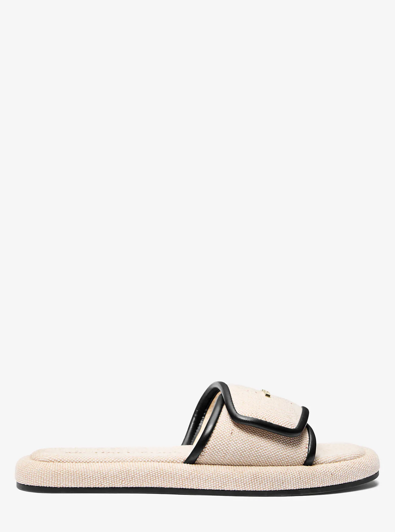 Michael Kors Slipper Suki van canvas ZWART Hot