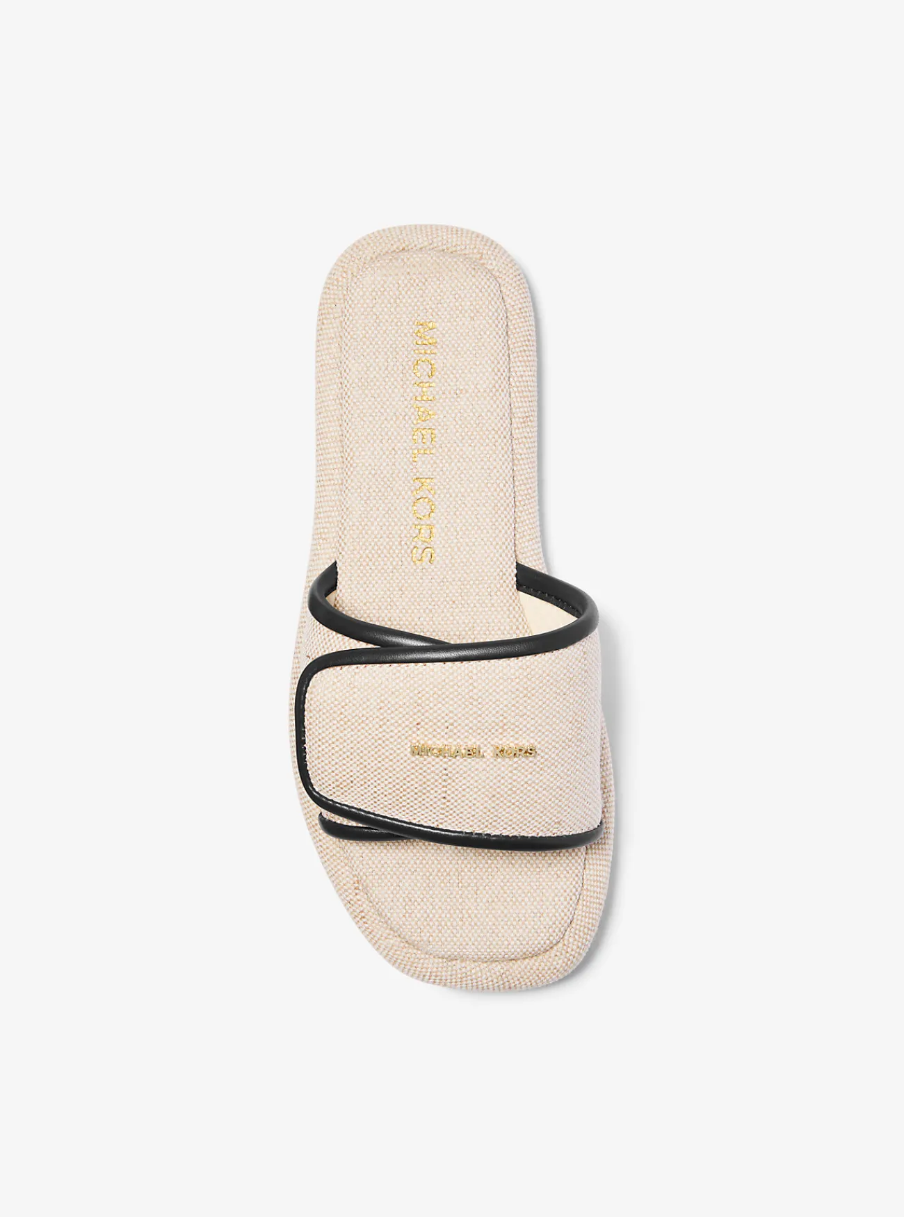Michael Kors Slipper Suki van canvas ZWART Hot