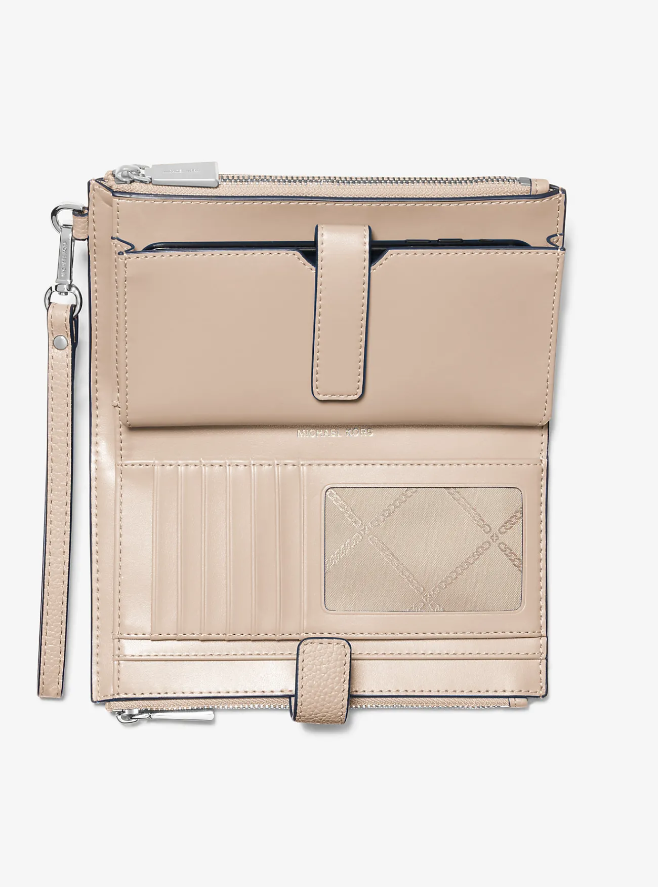 Michael Kors Smartphoneportefeuille Adele van leer LICHTZAND Hot