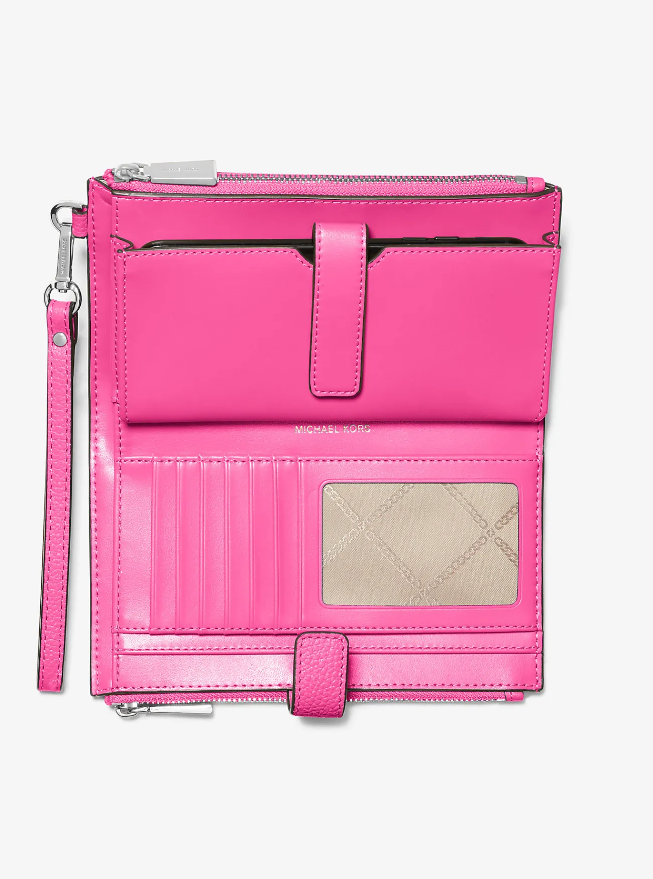 Michael Kors Smartphoneportefeuille Adele van leer Clearance