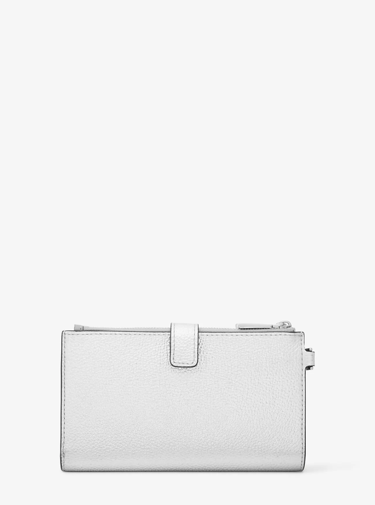 Michael Kors Smartphoneportefeuille Adele van metallic leer ZILVER Discount