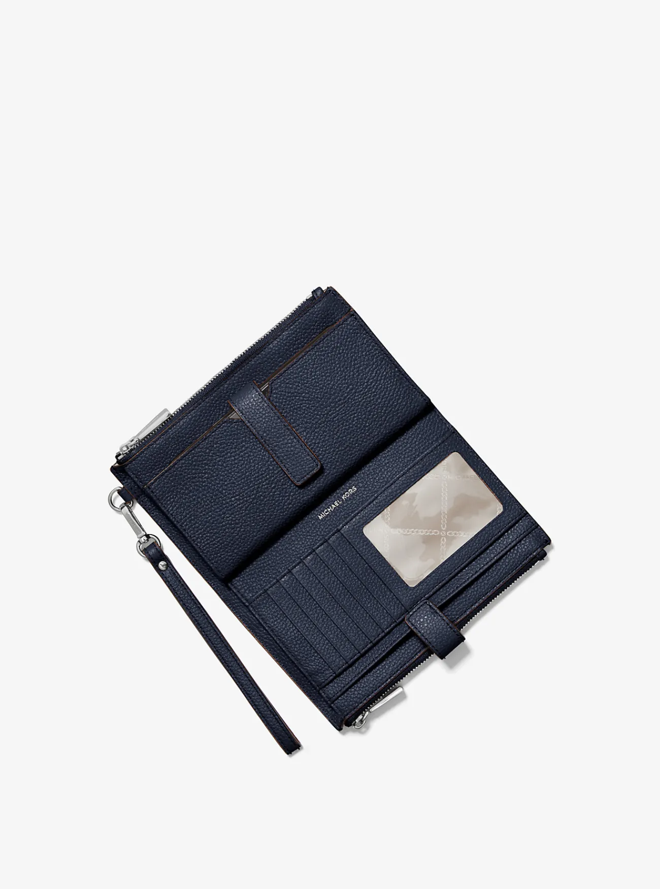 Michael Kors Smartphoneportefeuille Adele van leer MARINEBLAUW Outlet