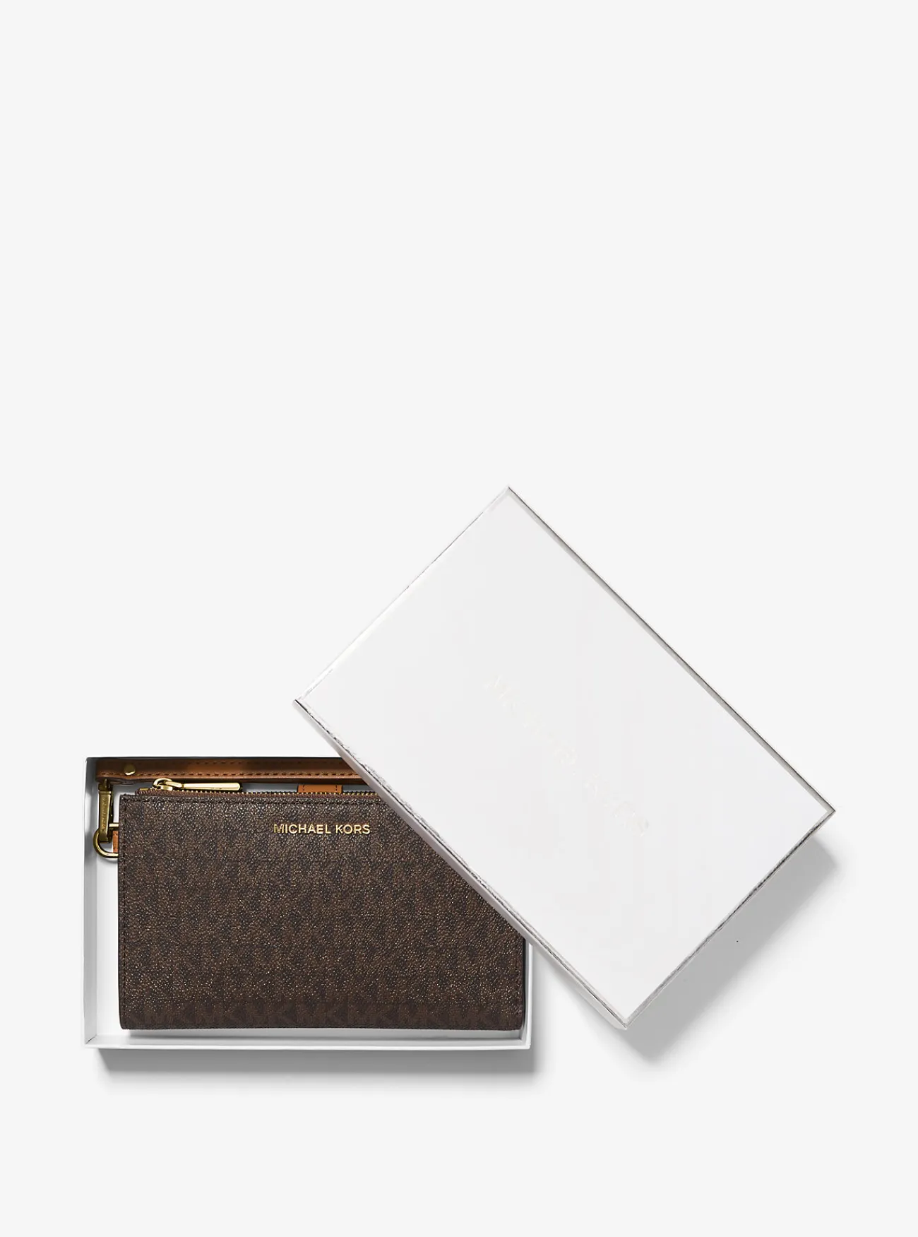 Michael Kors Smartphoneportefeuille Adele van leer met logo Hot