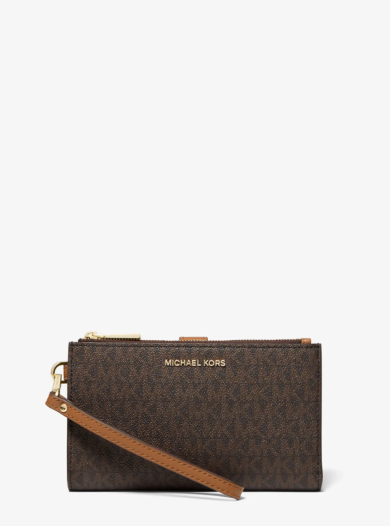 Michael Kors Smartphoneportefeuille Jet Set met logo BRUIN Sale
