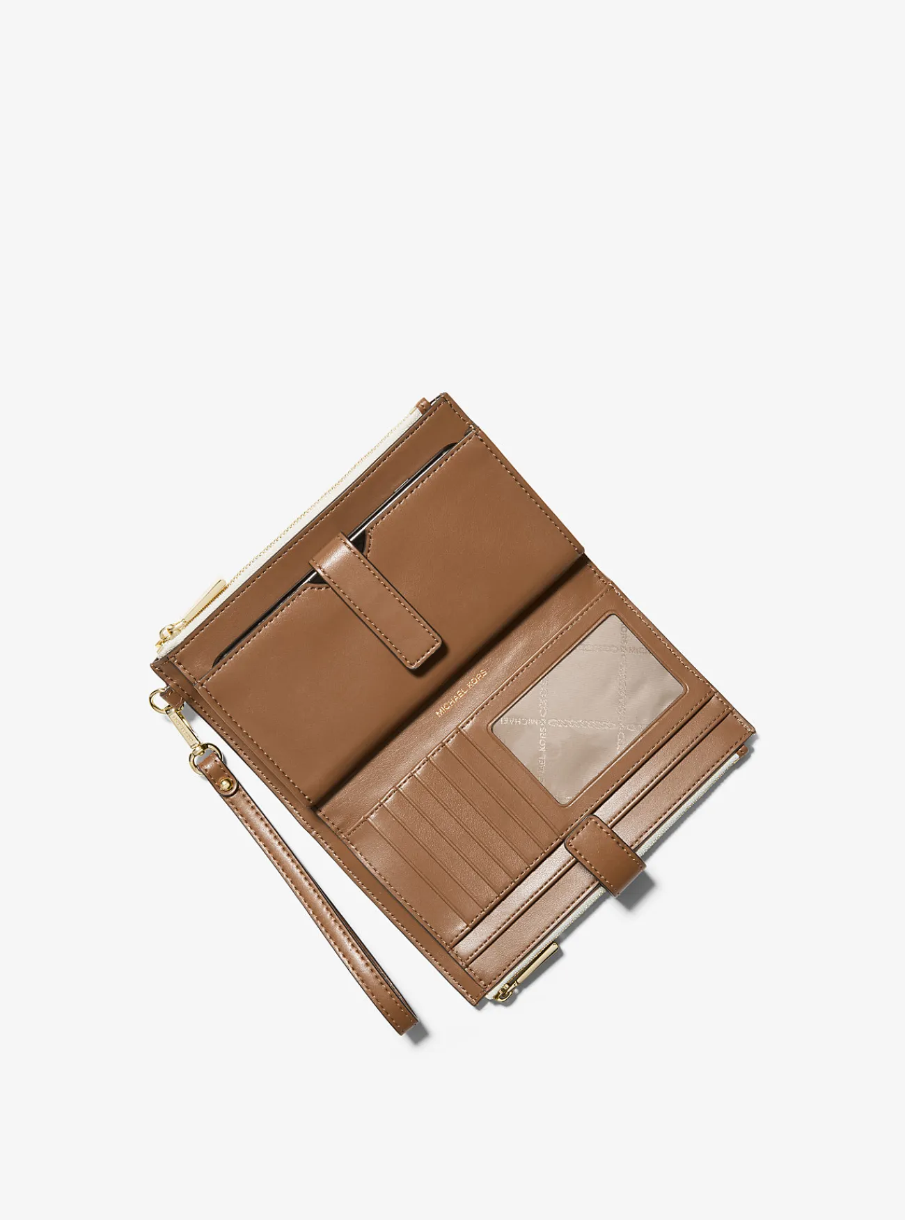 Michael Kors Smartphoneportefeuille Jet Set met logo VANILLE Sale