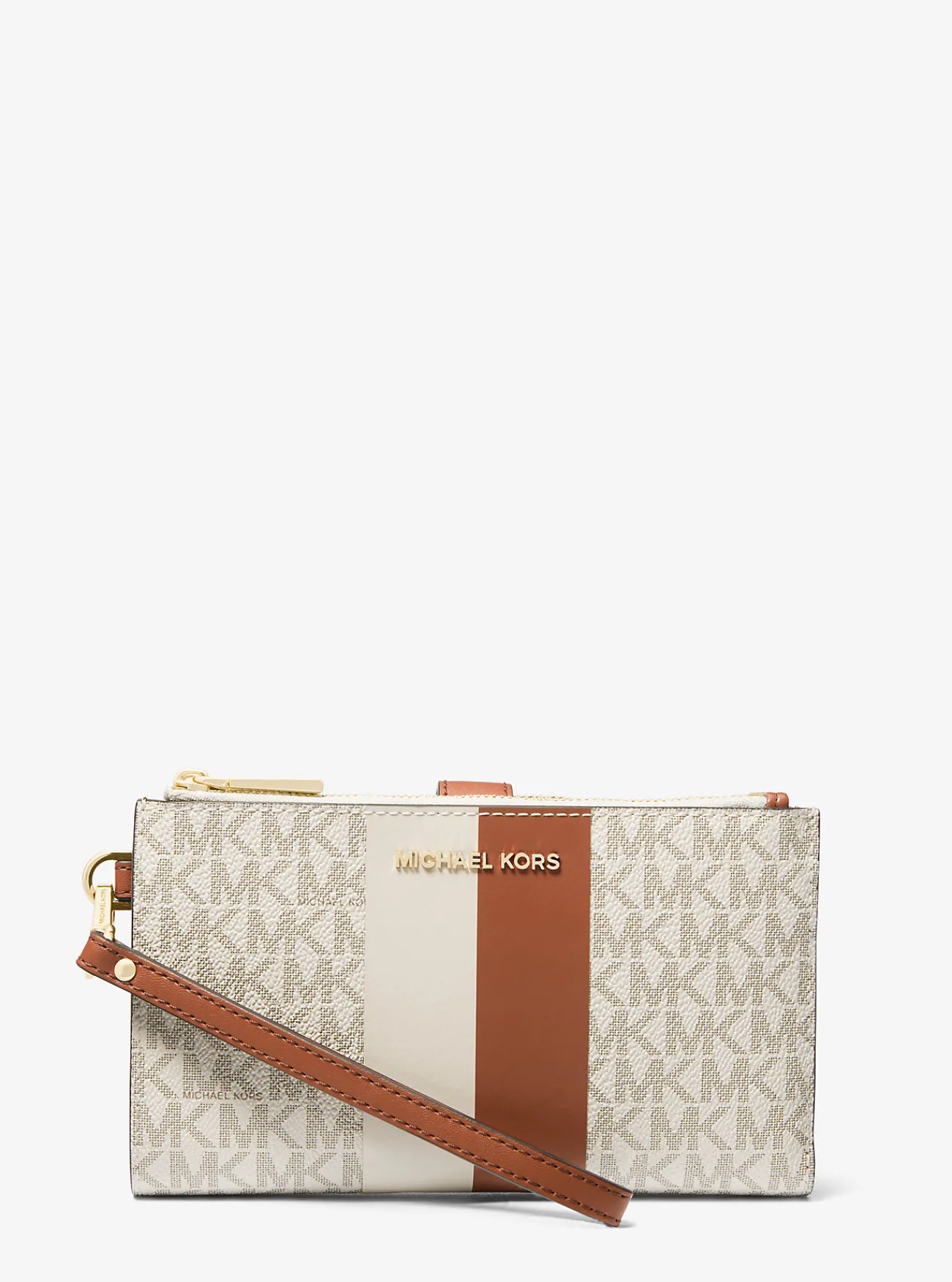 Michael Kors Smartphoneportefeuille Jet Set met kenmerkend logo en strepen, groot Sale