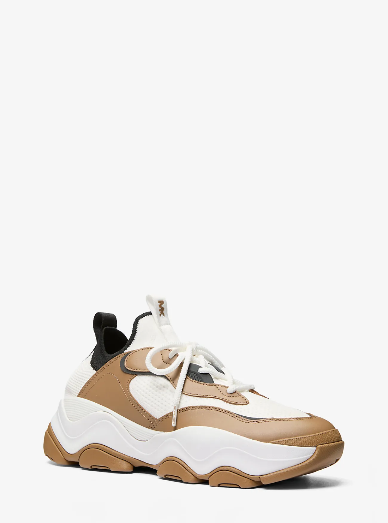 Michael Kors Sneaker Atlas van stretchbreisel en leer HUSKMULTI Best