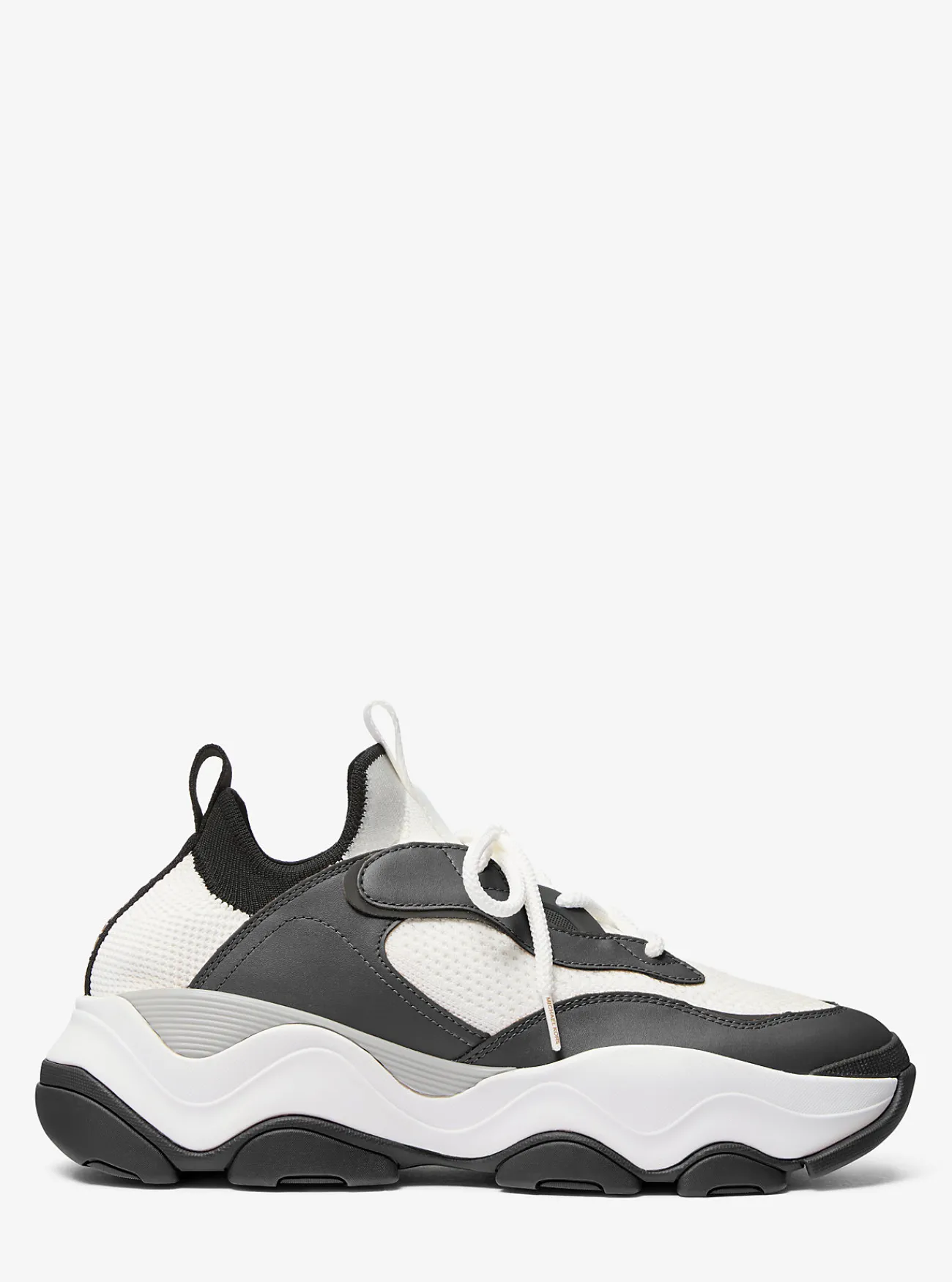 Michael Kors Sneaker Atlas van stretchbreisel en leer ZWARTCOMBO Fashion