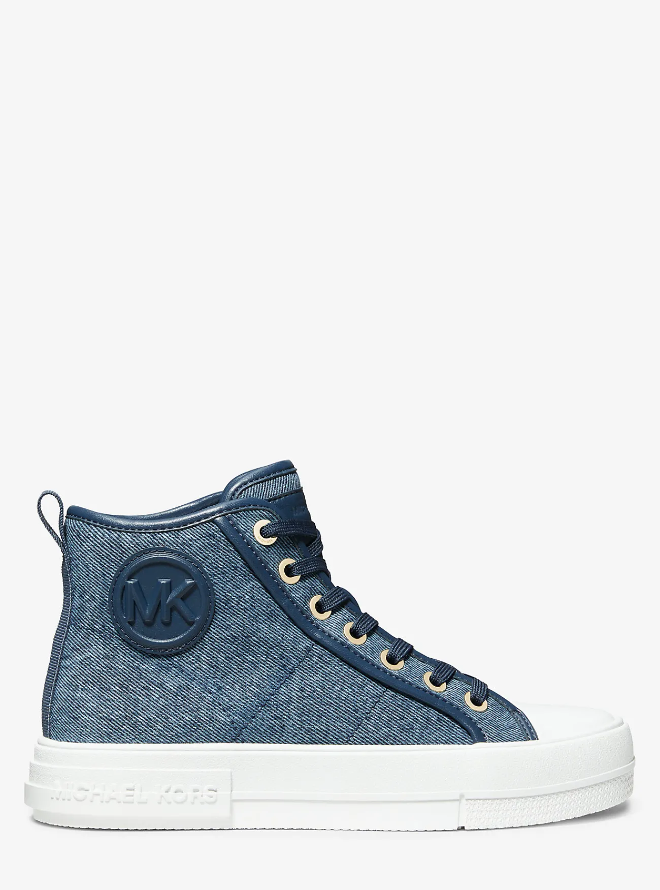 Michael Kors Sneaker Evy van denim, hoog model DENIMMULTI Outlet