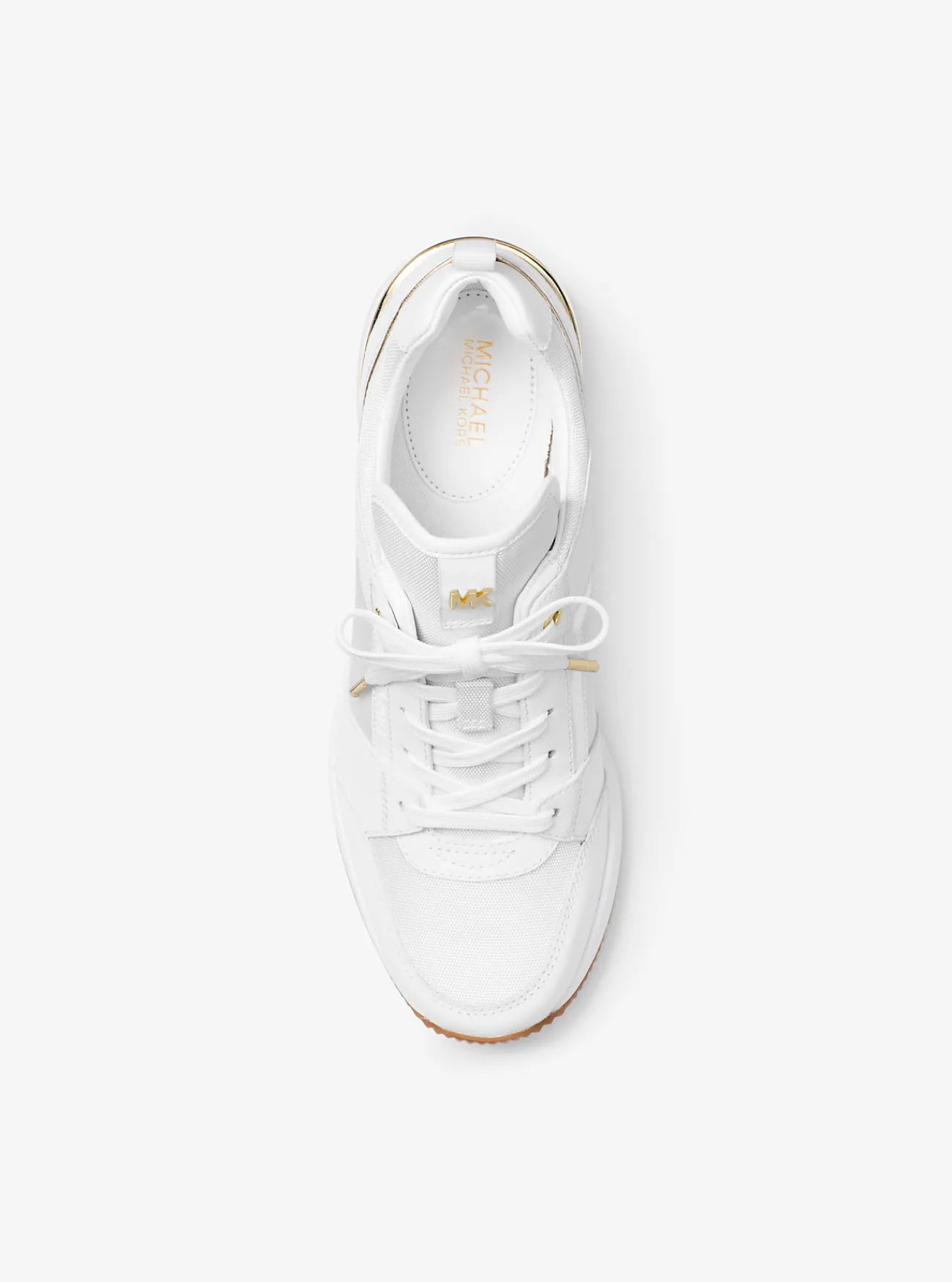 Michael Kors Sneaker Georgie van canvas en leer OPTISCHWIT Clearance