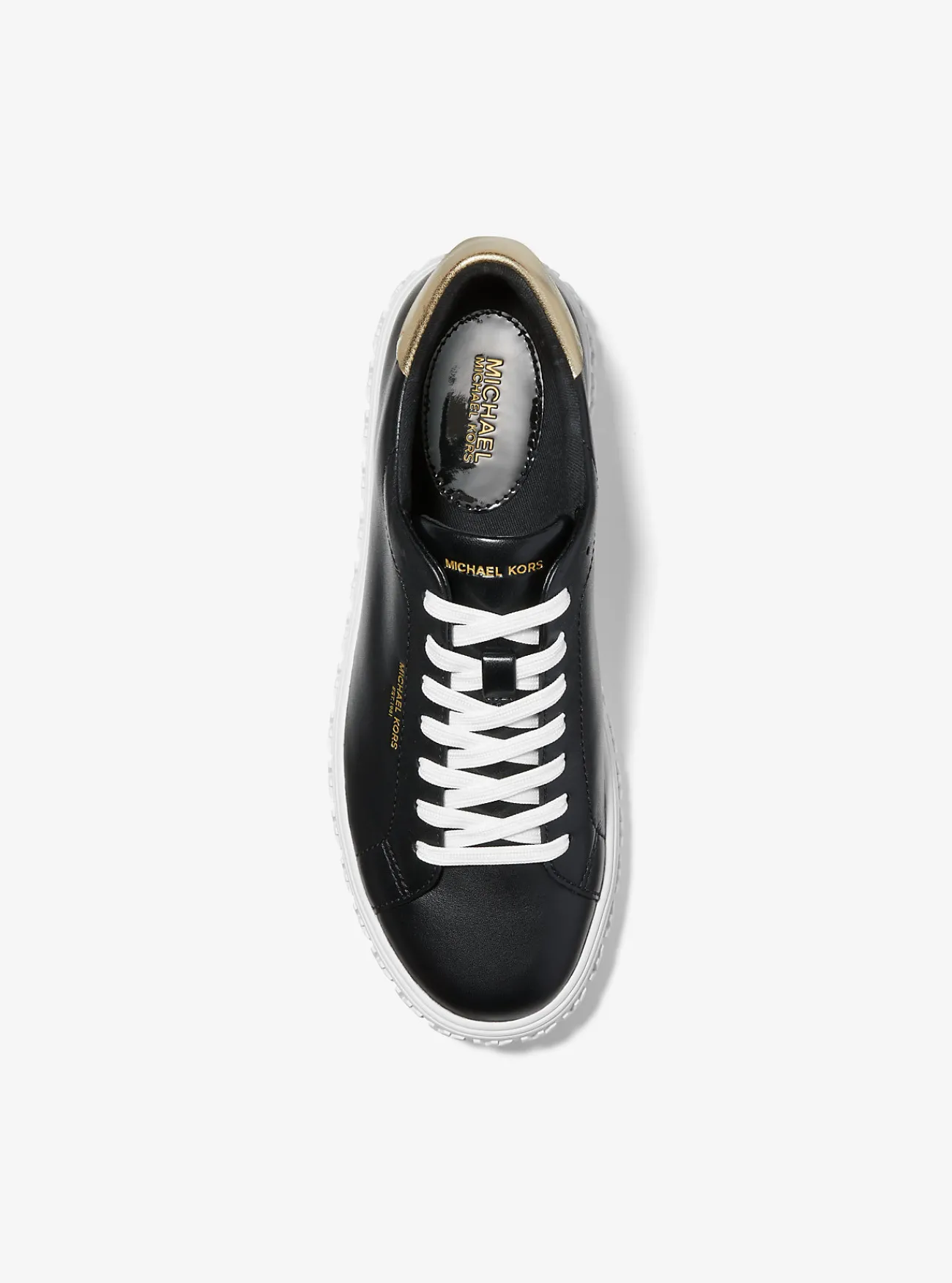 Michael Kors Sneaker Grove van leer ZWART Hot