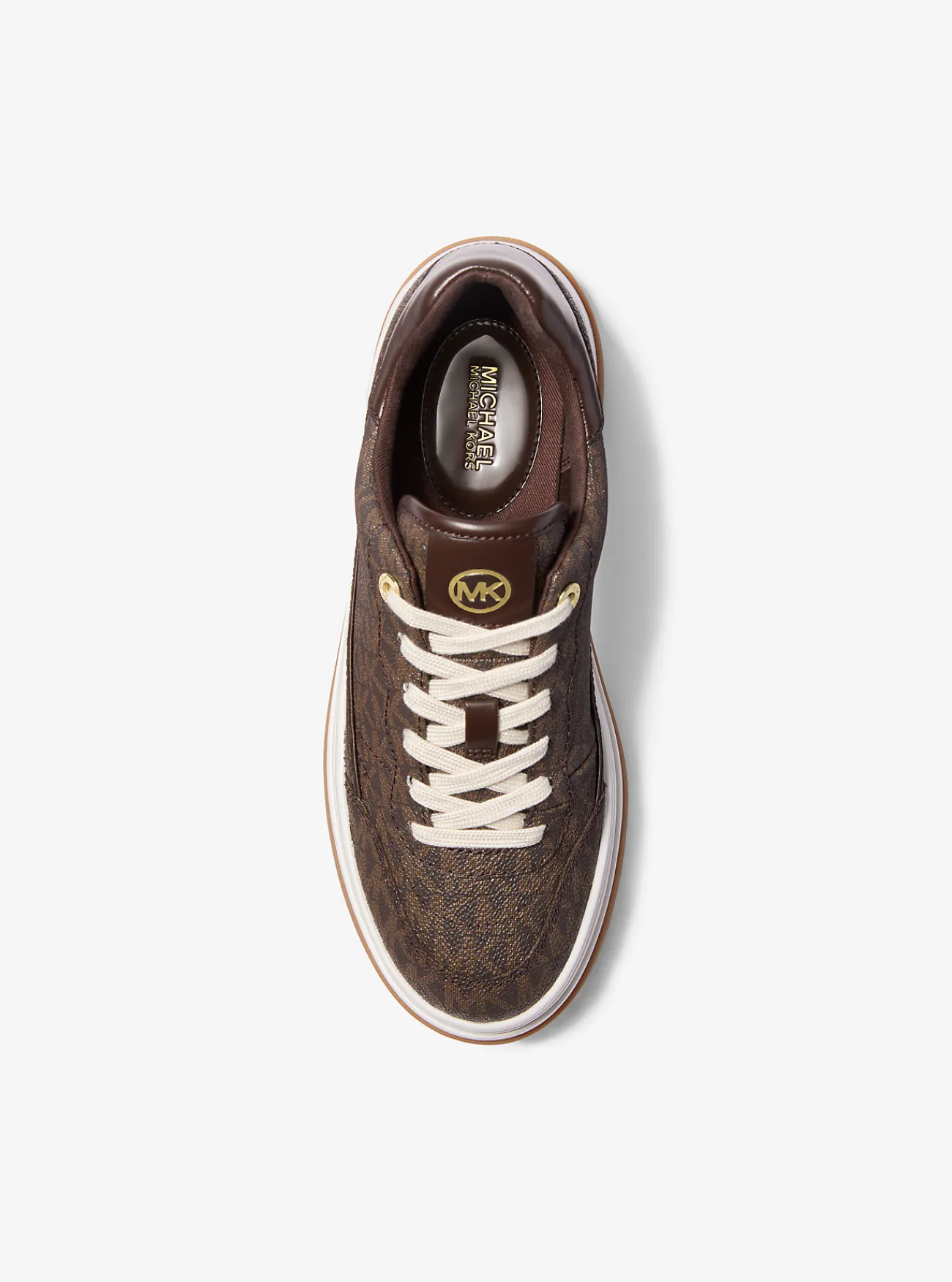 Michael Kors Sneaker Hayes met plateauzool en kenmerkend logo BRUIN Online