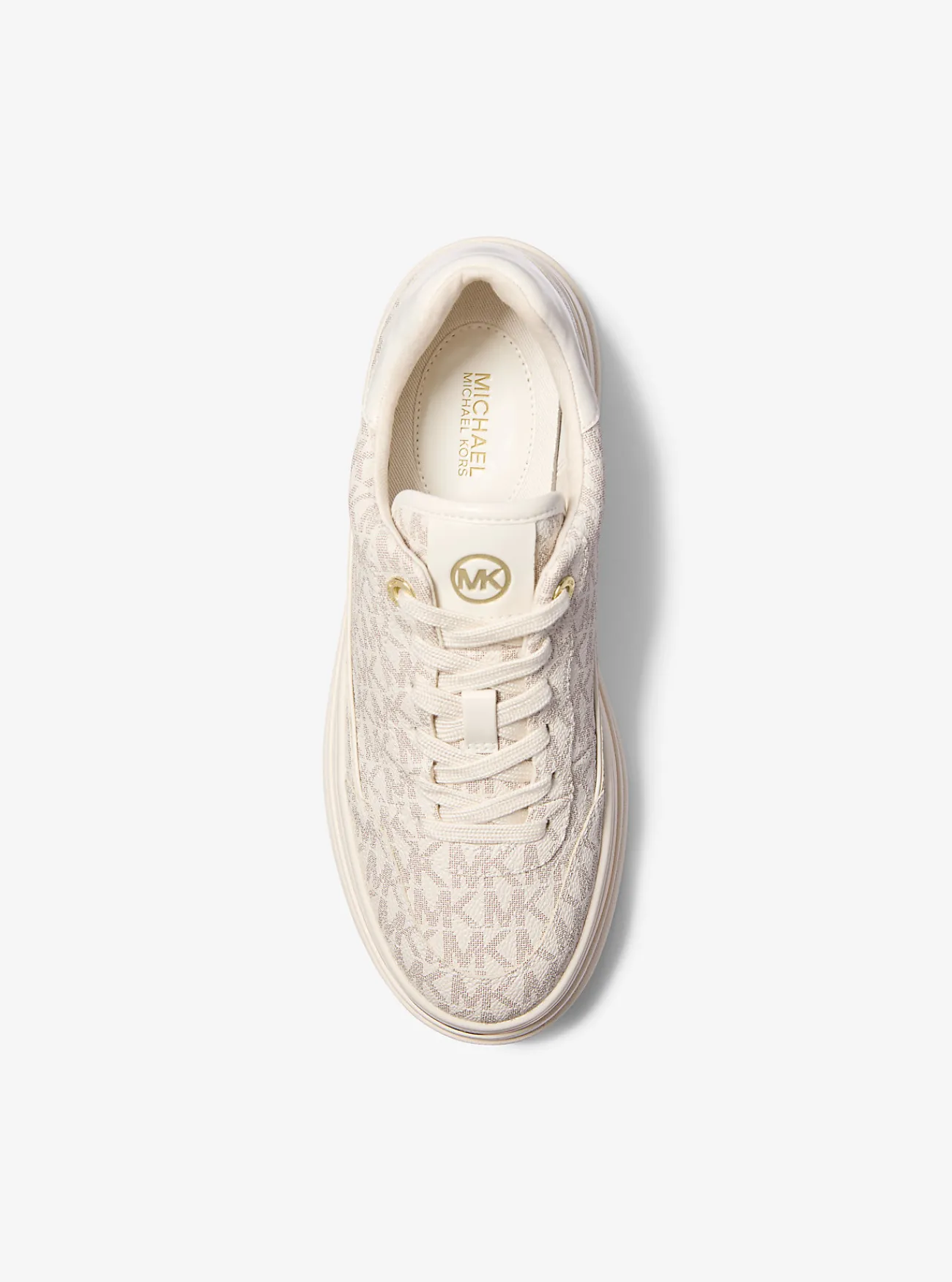 Michael Kors Sneaker Hayes met plateauzool en kenmerkend logo VANILLE Sale