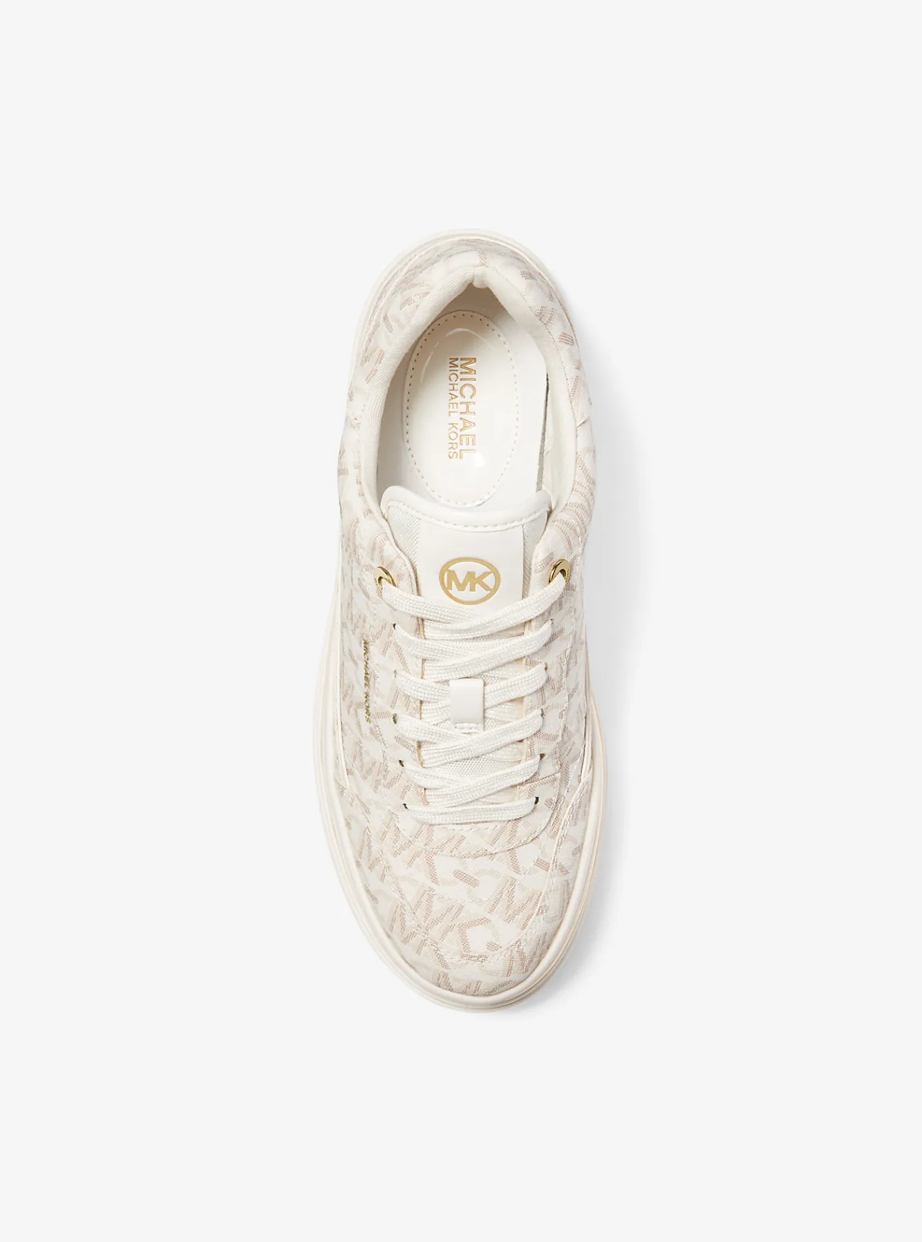 Michael Kors Sneaker Hayes met plateauzool en kenmerkend Empire-logo VANILLE Best