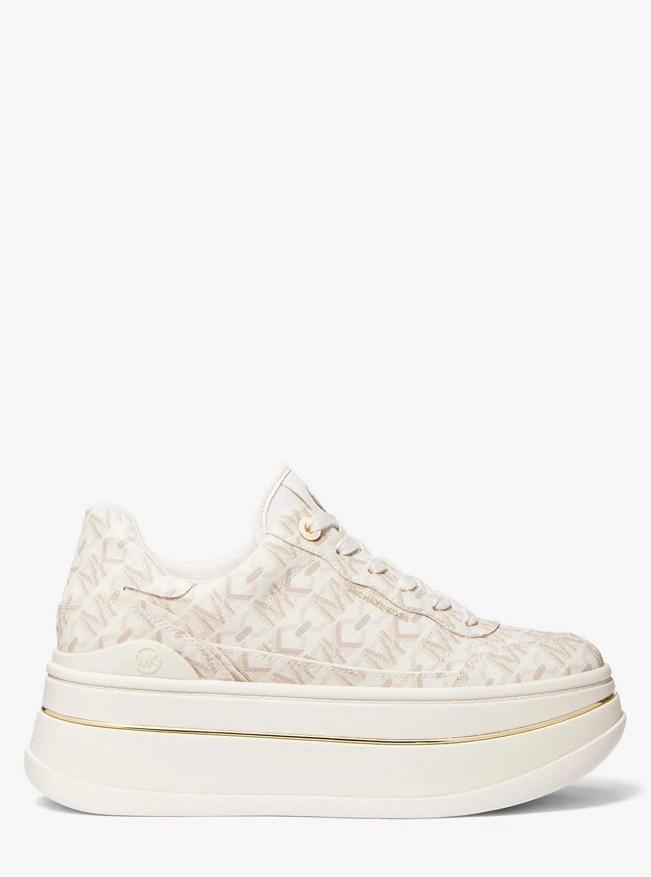 Michael Kors Sneaker Hayes met plateauzool en kenmerkend Empire-logo VANILLE Best