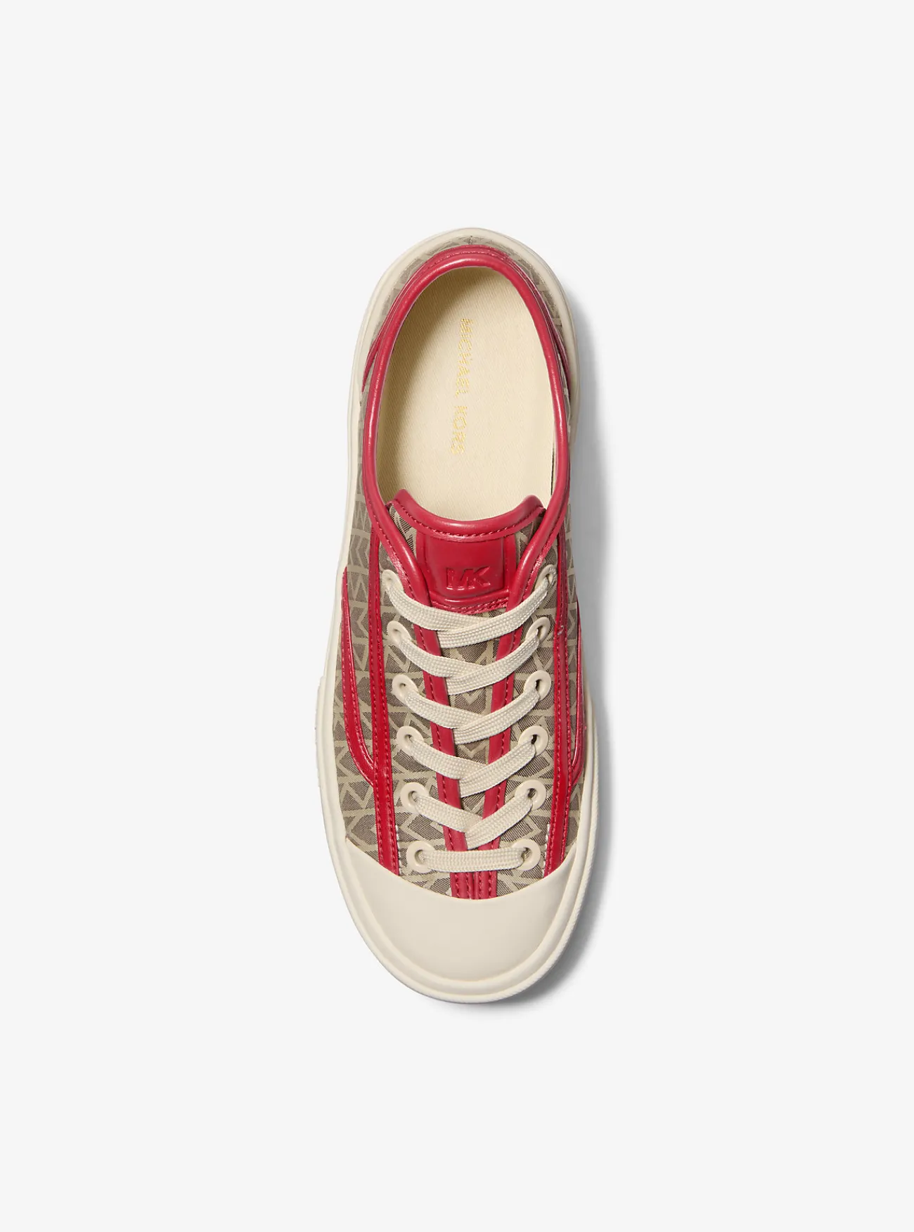 Michael Kors Sneaker Jude van MK2000-jacquard met logo KARMOZIJNROODMULTI Best