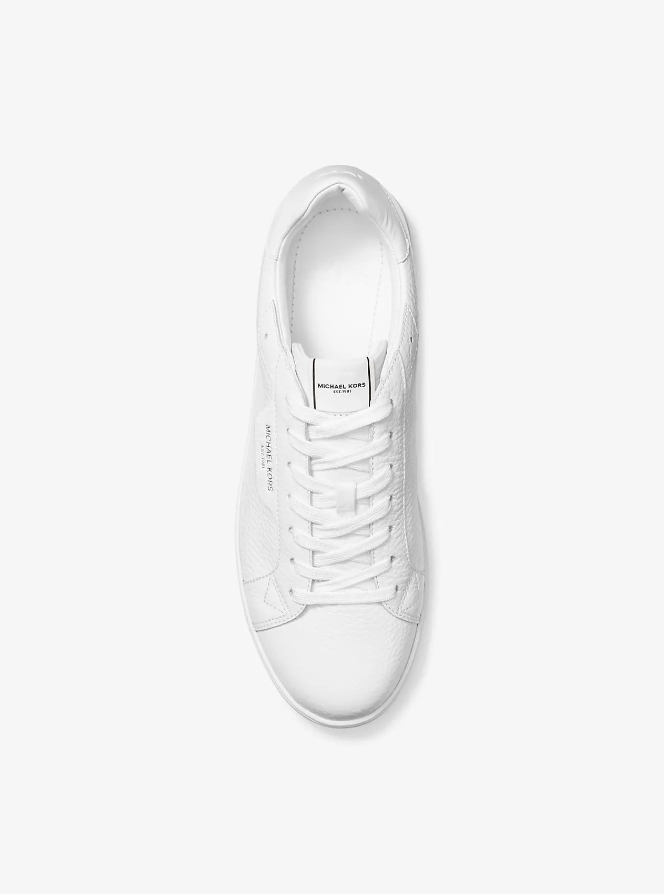 Michael Kors Sneaker Keating van getrommeld leer OPTISCHWIT Sale