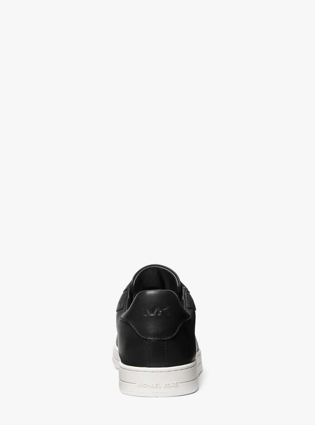 Michael Kors Sneaker Keating van leer ZWART Clearance