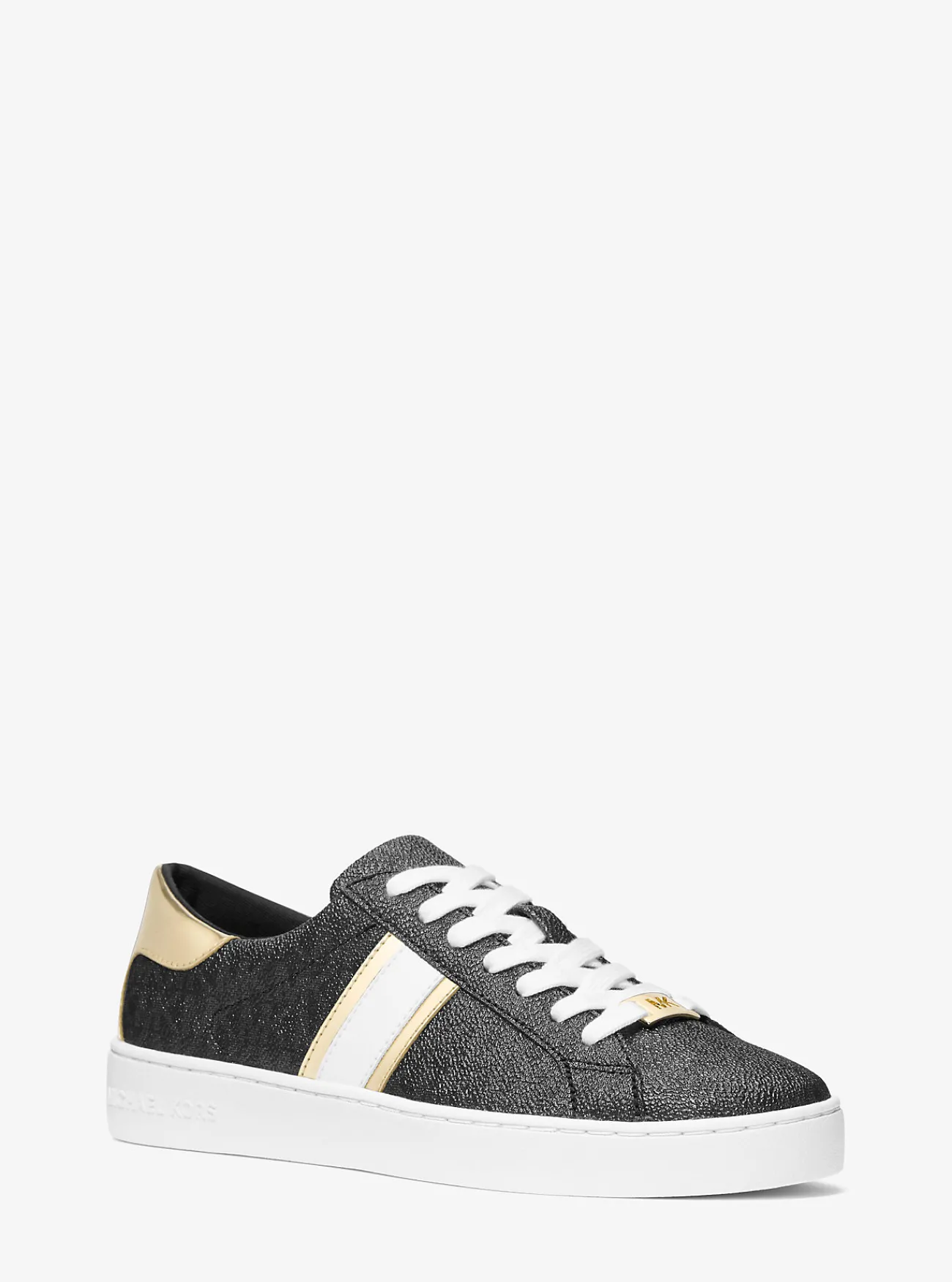 Michael Kors Sneaker Keaton met metallic strepen en kenmerkend logo ZWART Hot
