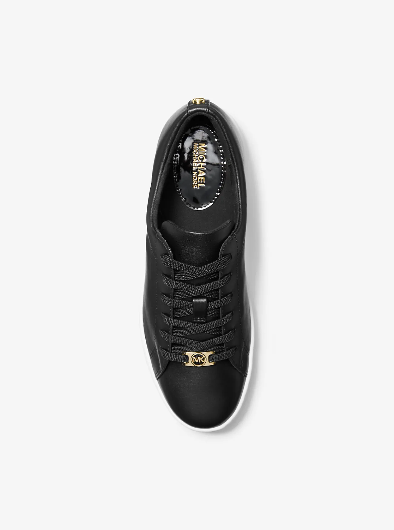 Michael Kors Sneaker Keaton van leer ZWART Fashion