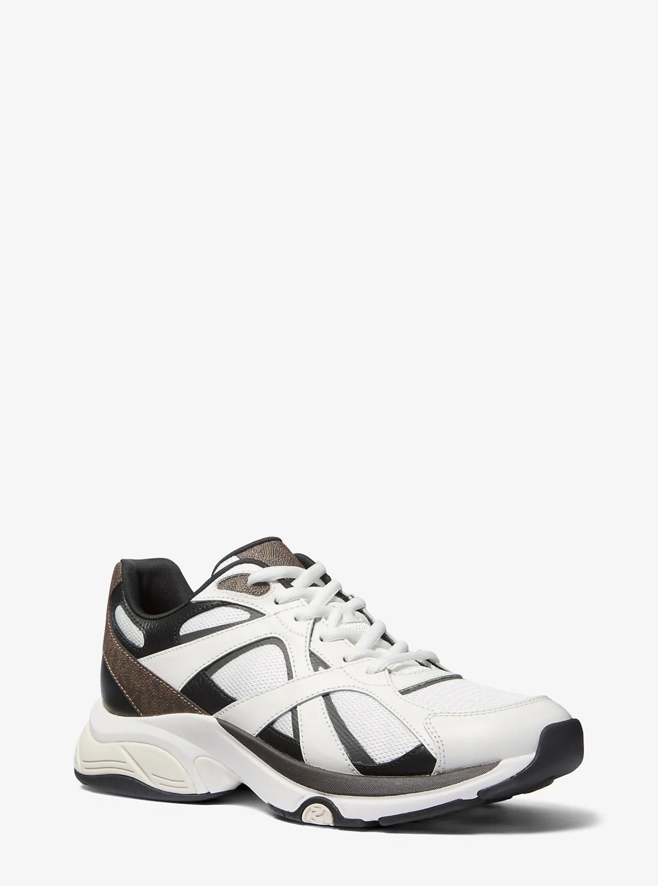 Michael Kors Sneaker Leo van gemengd materiaal BRUINMULTI Clearance