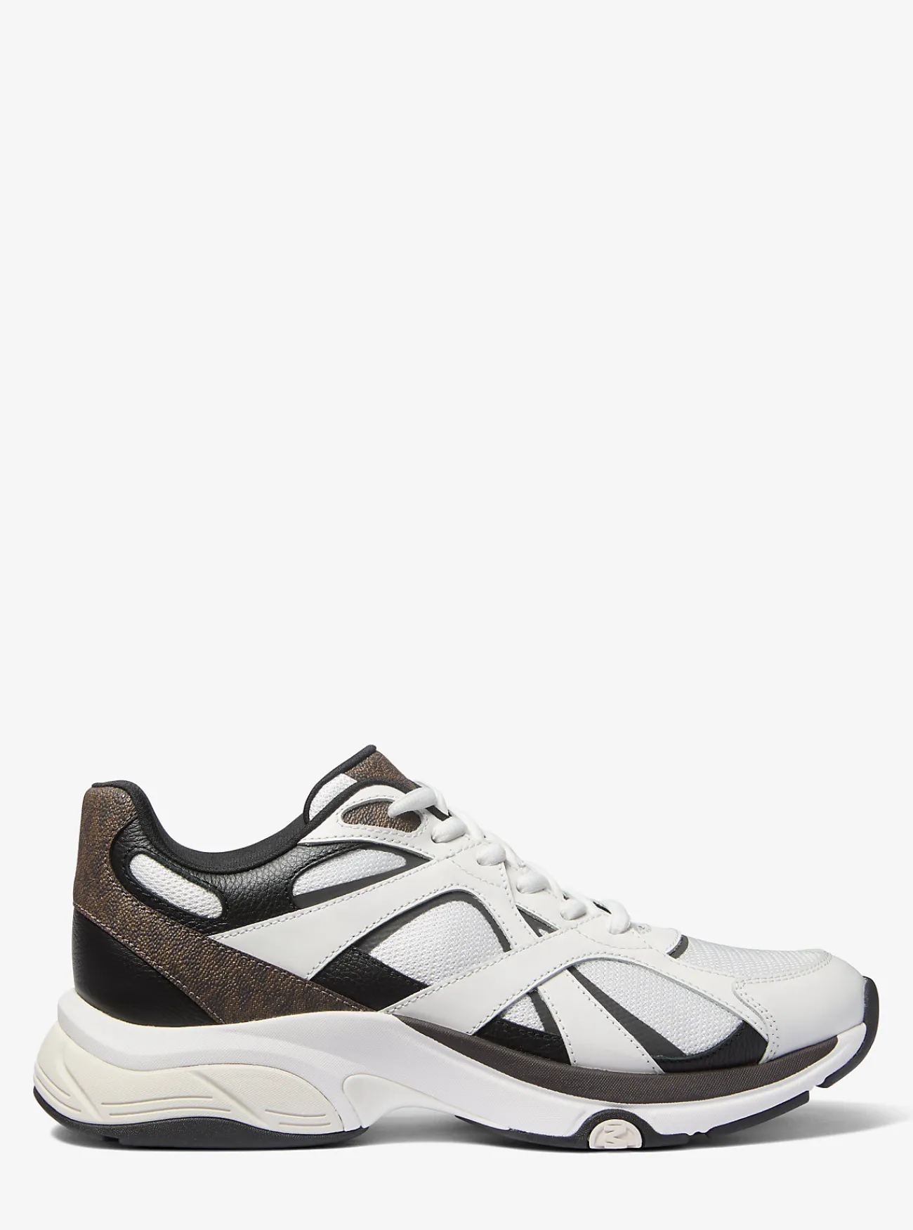 Michael Kors Sneaker Leo van gemengd materiaal BRUINMULTI Clearance