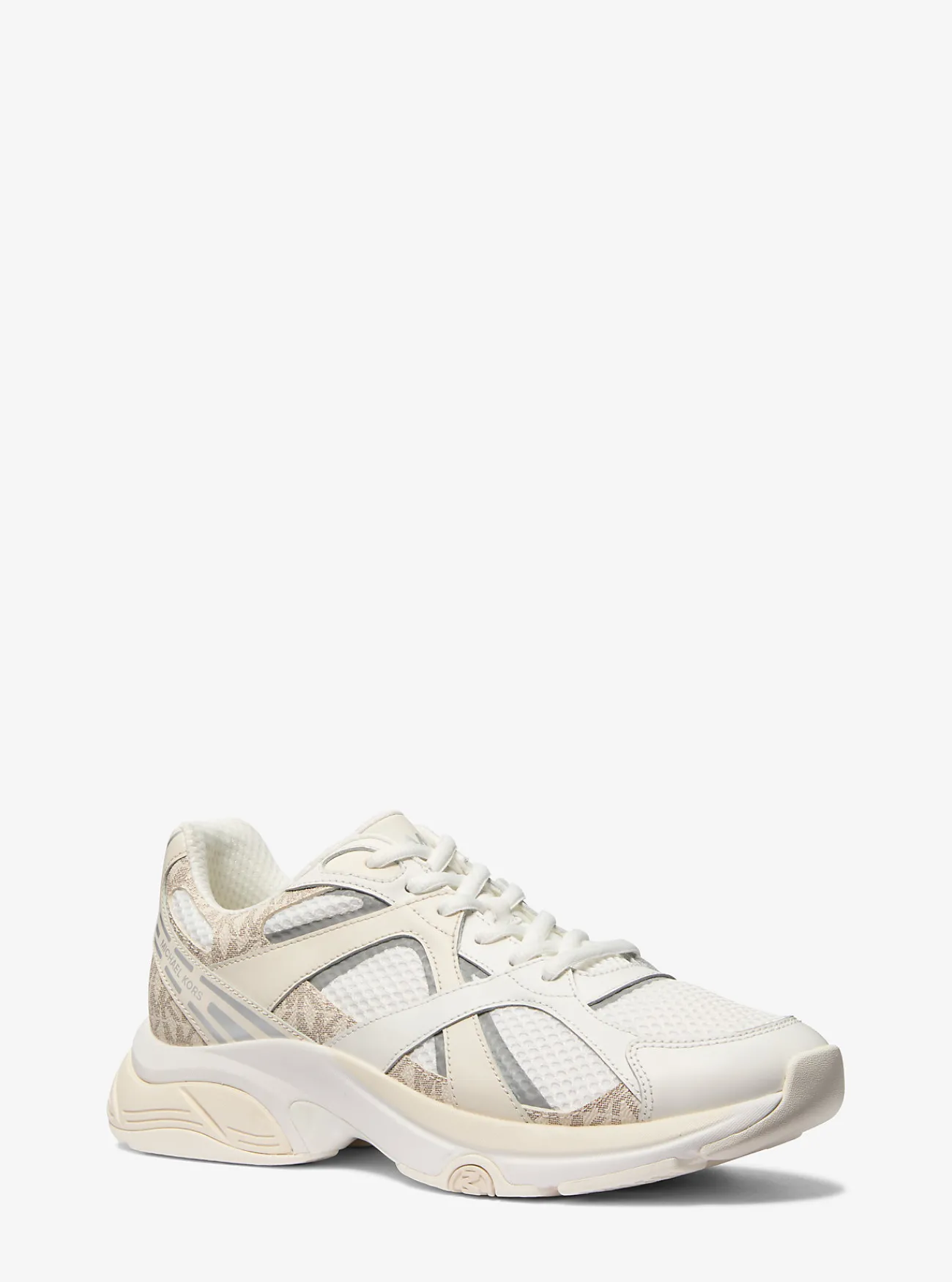 Michael Kors Sneaker Leo van gemengd materiaal VANILLECOMBO Online
