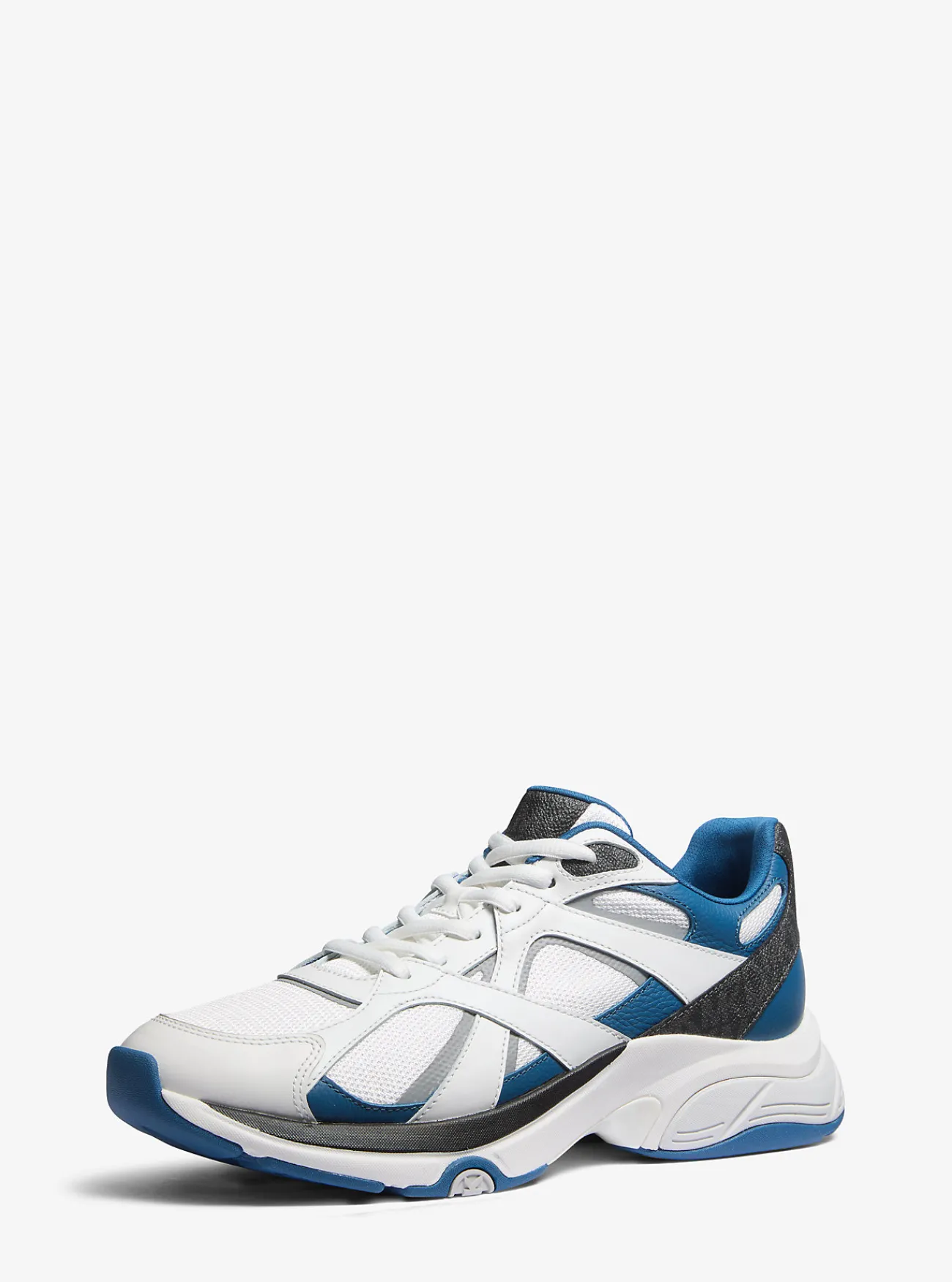 Michael Kors Sneaker Leo van gemengd materiaal KEIZERSBLAUW Discount