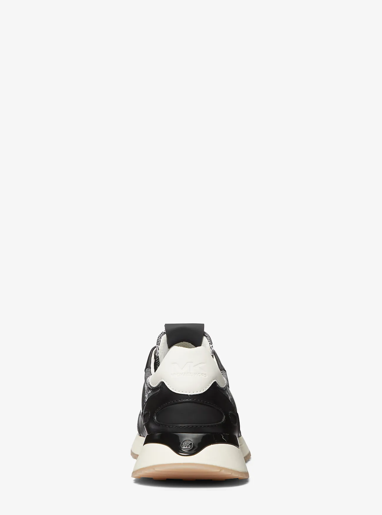 Michael Kors Sneaker Miles van jacquard met Empire-logo en leer ZWART Online