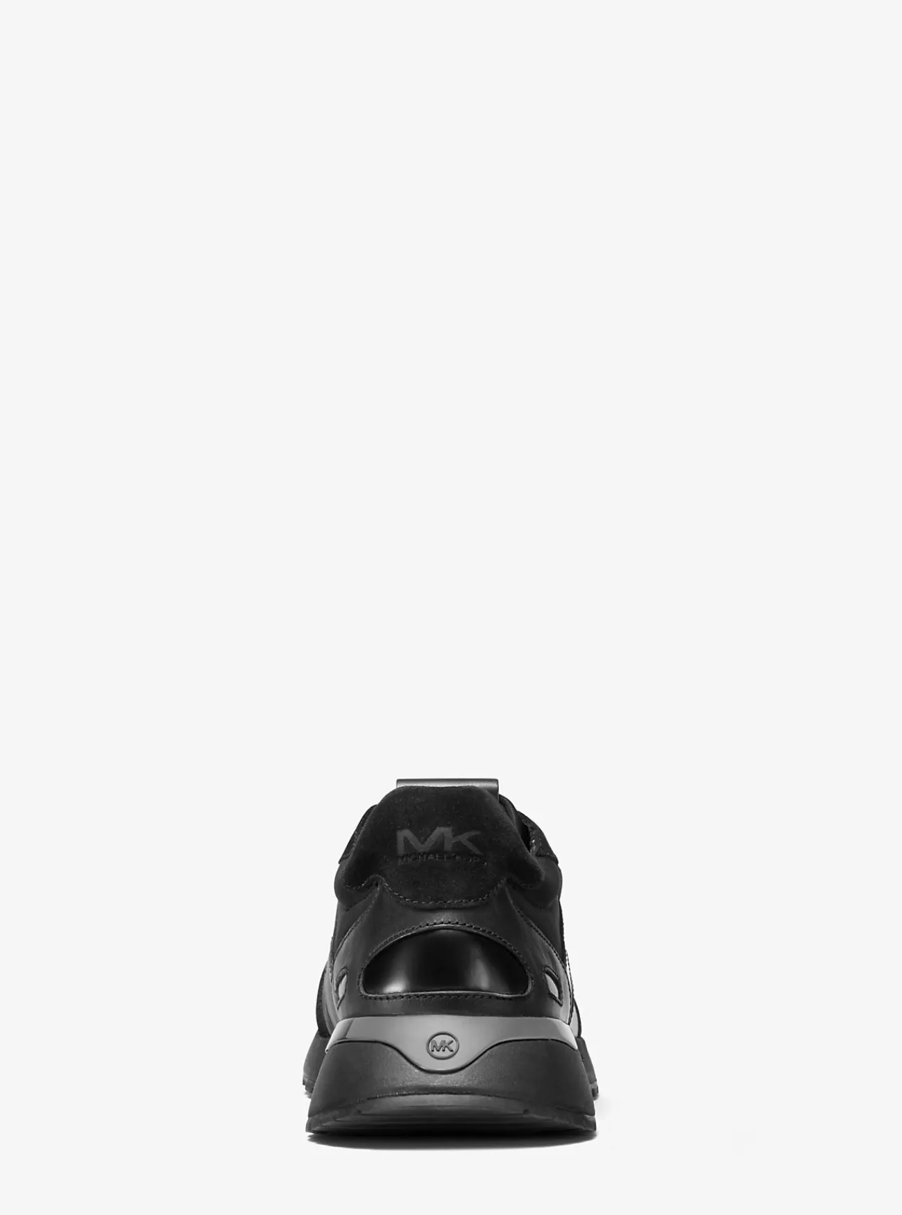 Michael Kors Sneaker Miles van suède en scuba ZWART Online