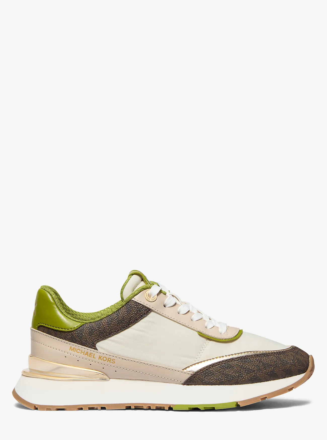 Michael Kors Sneaker Nova van gemengd materiaal WEIDEGROEN Fashion